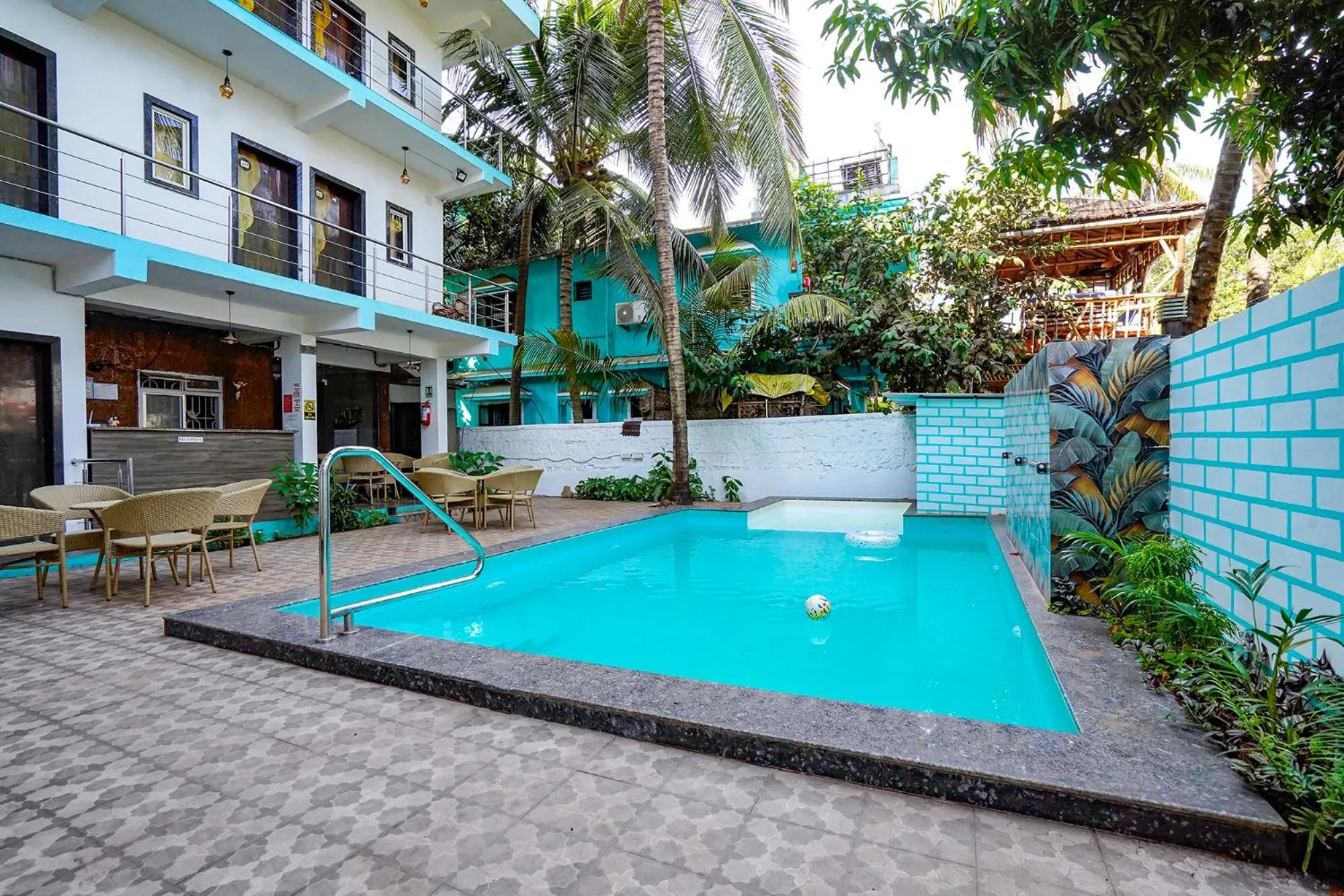 Pool view in FabHotel Luminous Beach Resort - Nr Morjim Beach