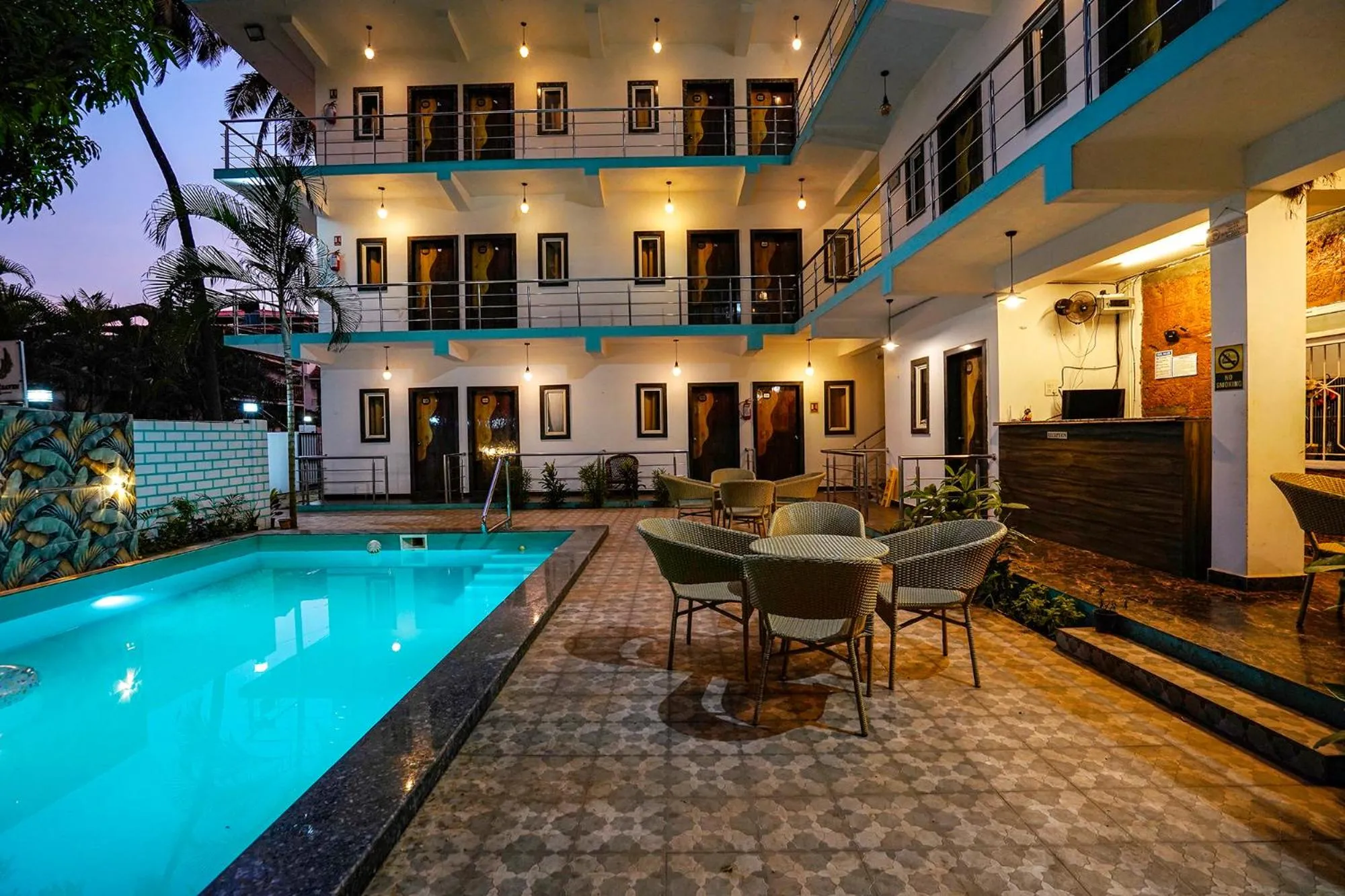 Swimming pool in FabHotel Luminous Beach Resort - Nr Morjim Beach