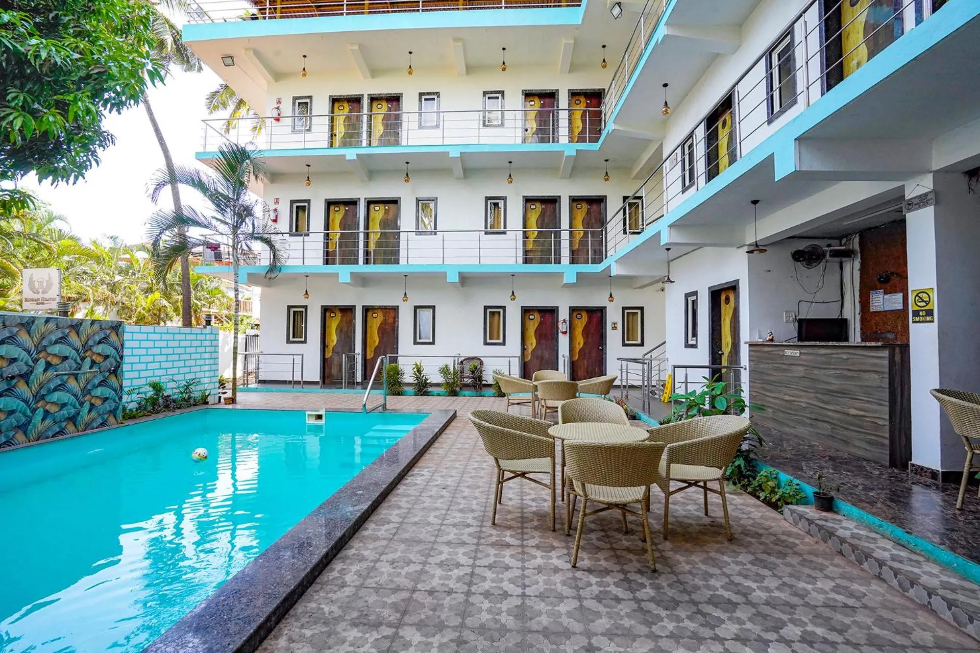 Swimming pool in FabHotel Luminous Beach Resort - Nr Morjim Beach
