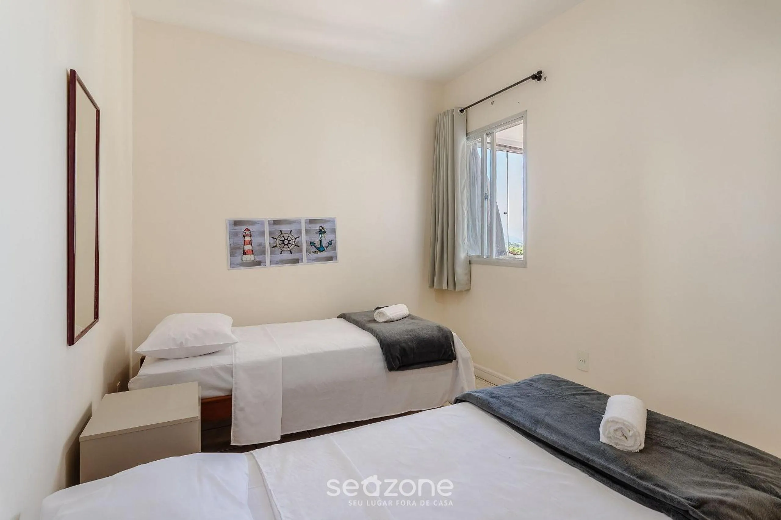 Bedroom, Bed in Apartamentos a 160m da Praia em Guarapari - PVEs