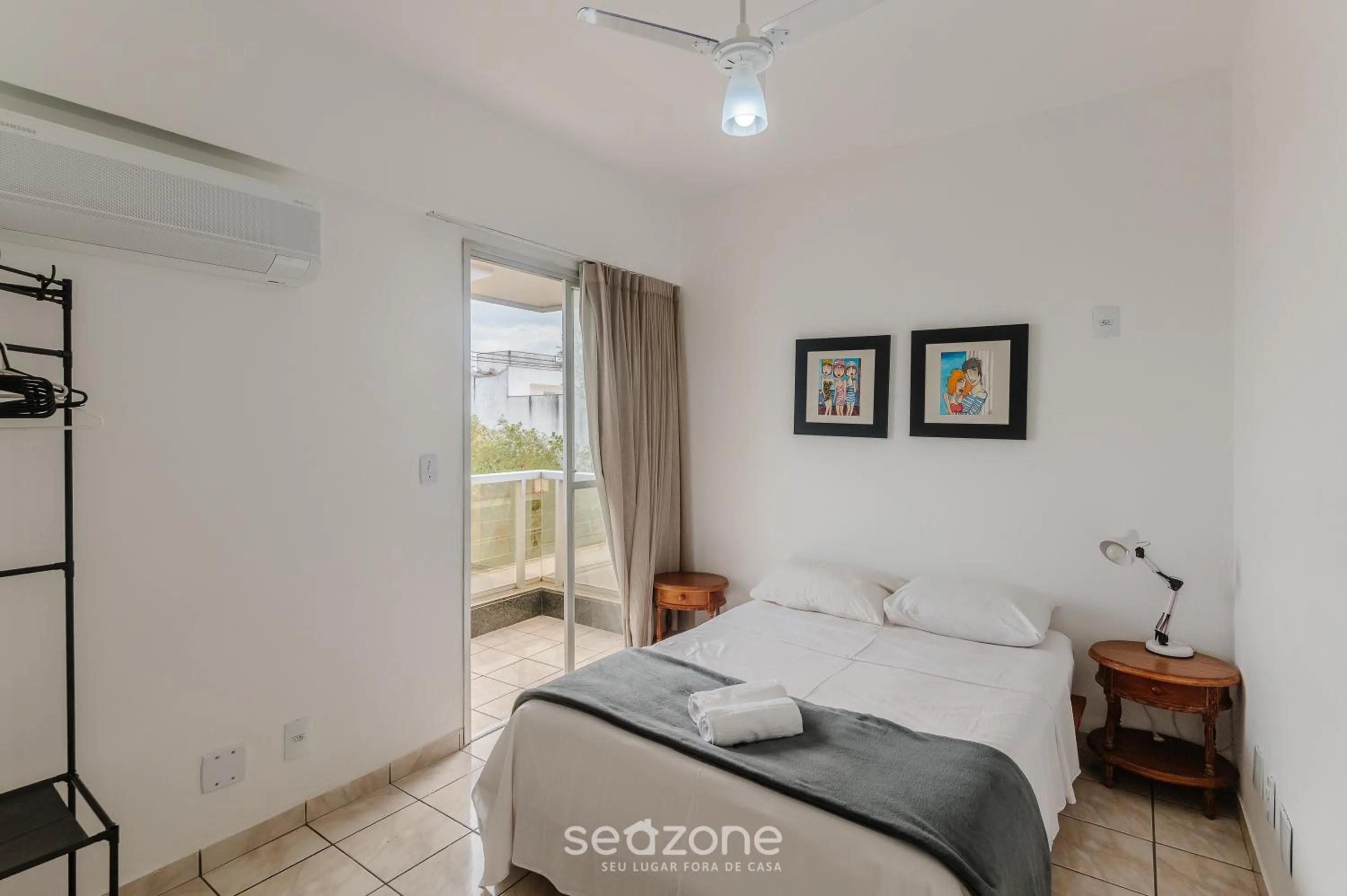 Bed in Apartamentos a 160m da Praia em Guarapari - PVEs
