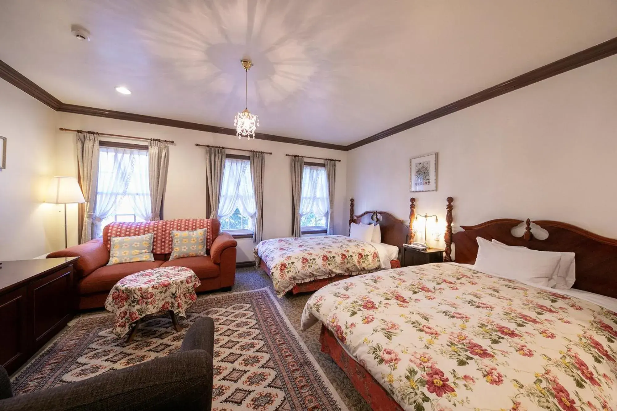 Bed in Yufuin Hotel Mori-no-Terrace Bed in Yufuin Hotel Mori-no-Terrace