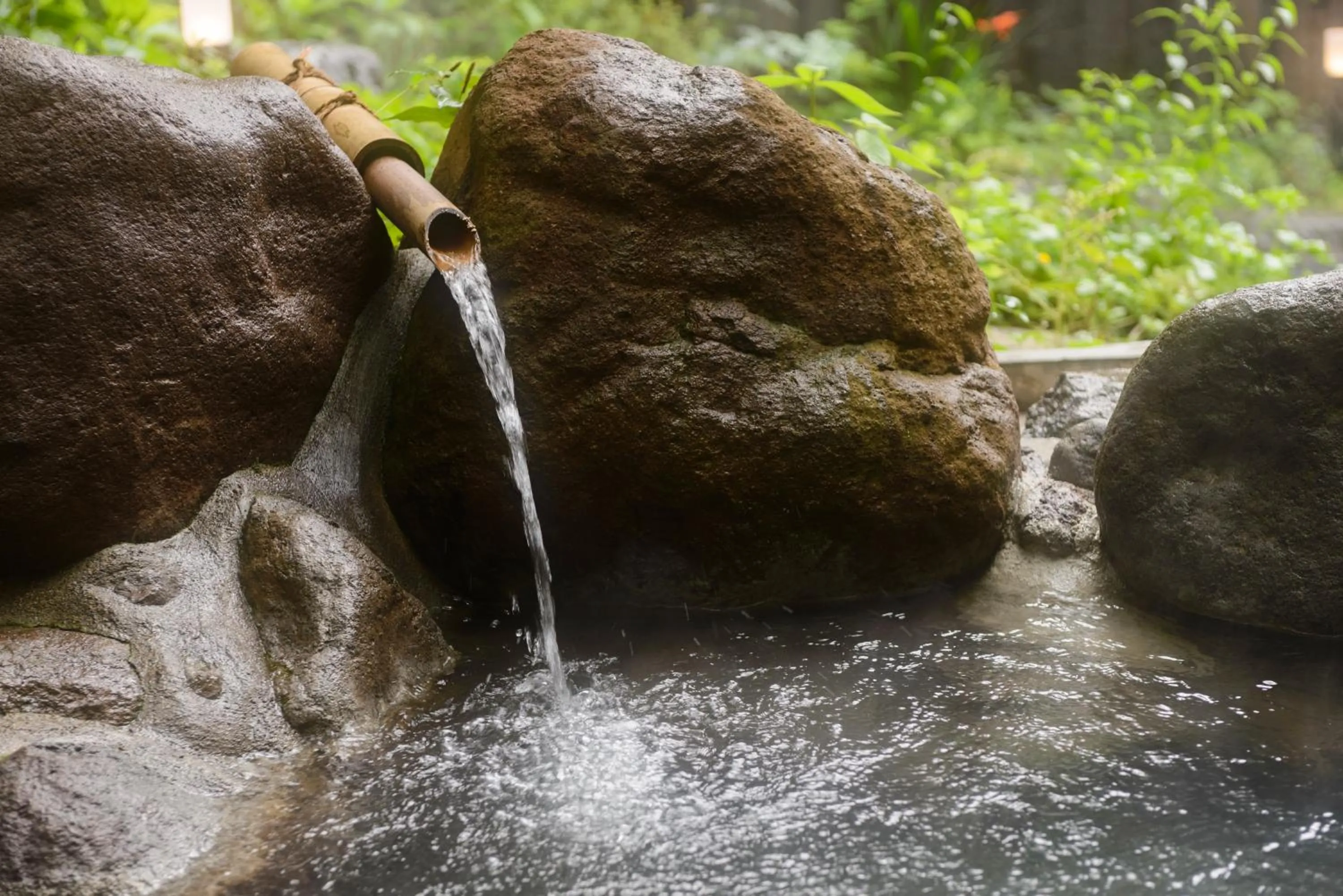 Hot Spring Bath in Yufuin Hotel Mori-no-Terrace