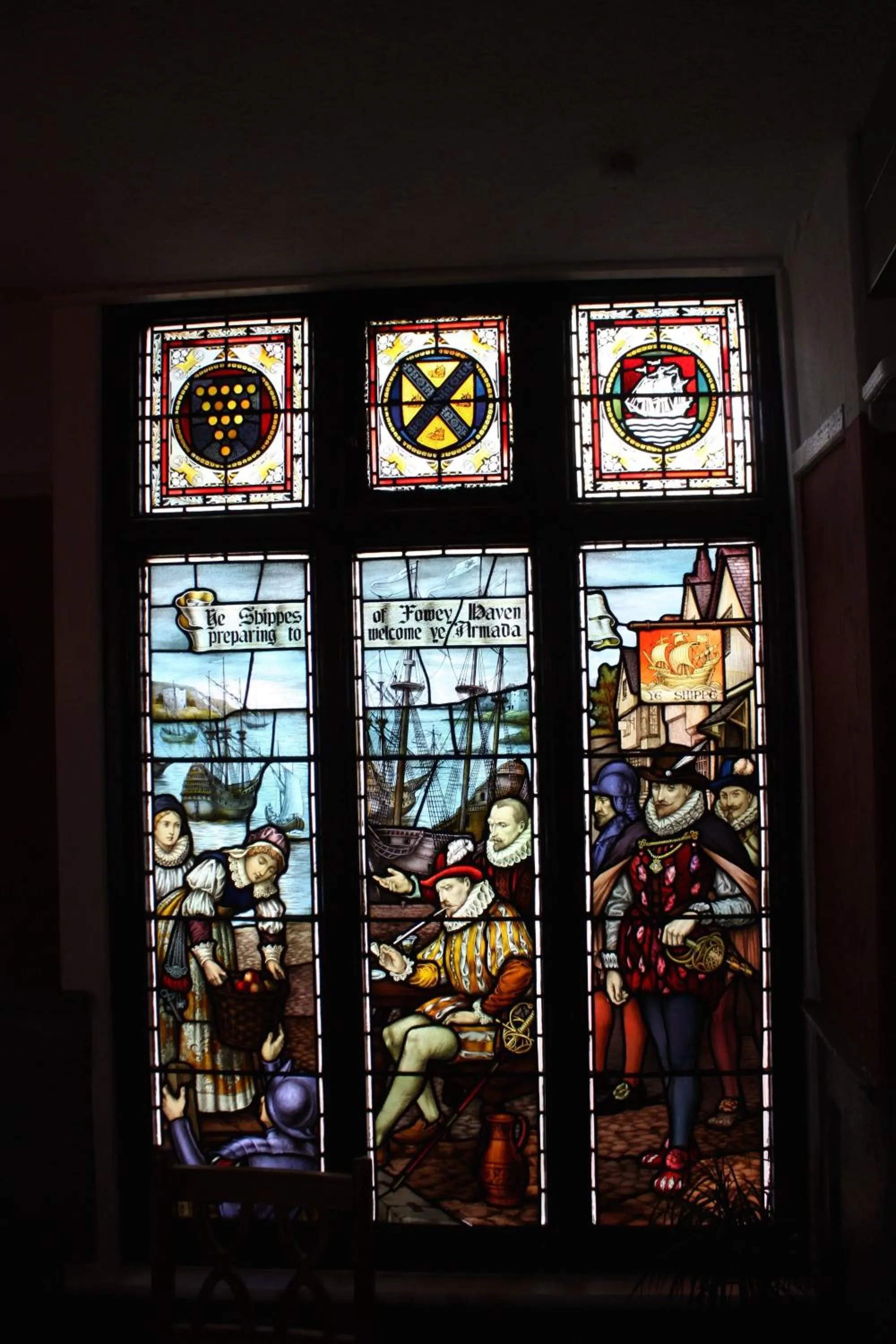 Decorative detail in The Ship Inn Fowey