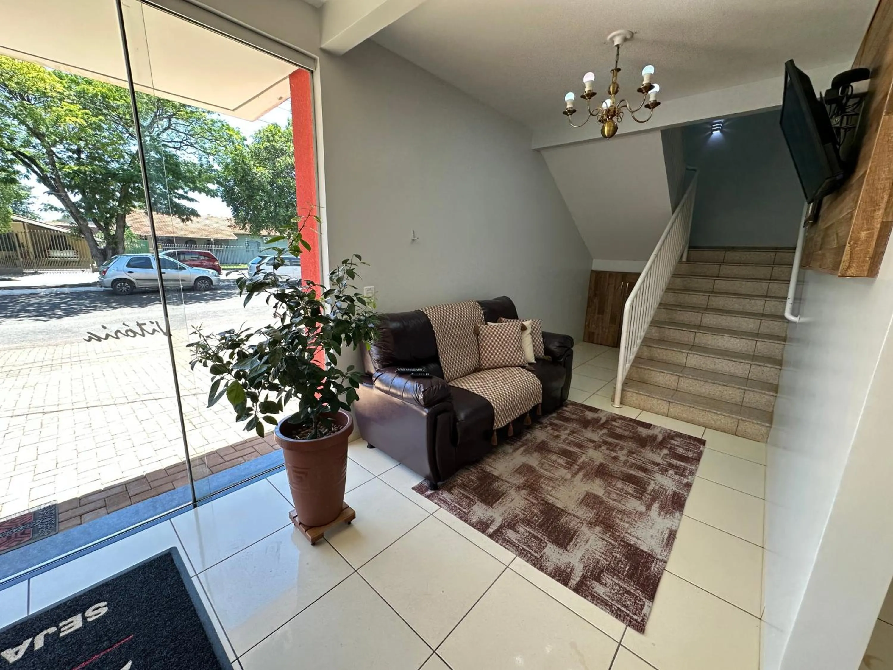 Living room in Hotel Vitória - Guaíra