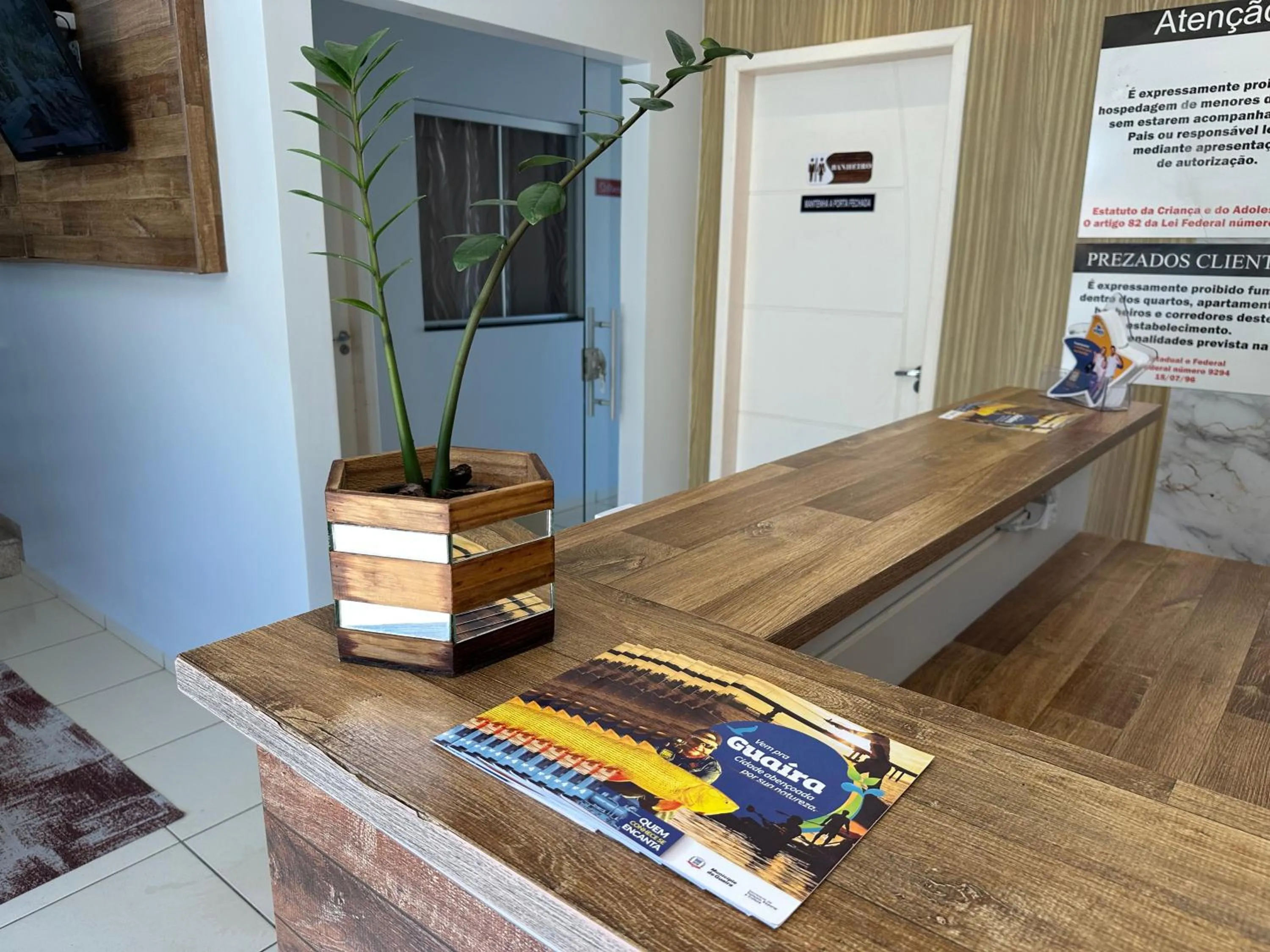 Lobby or reception in Hotel Vitória - Guaíra