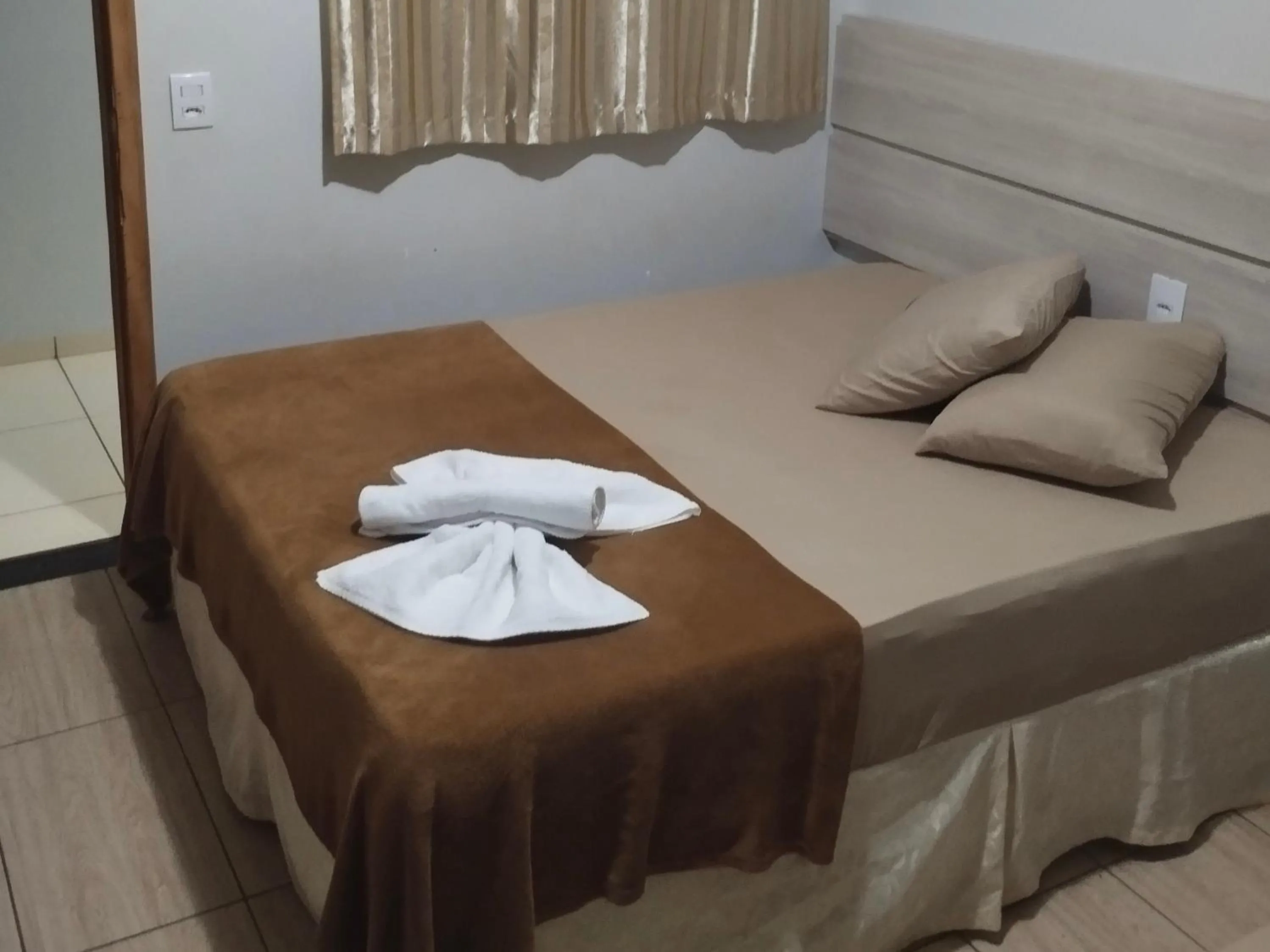 Bed in Hotel Vitória - Guaíra