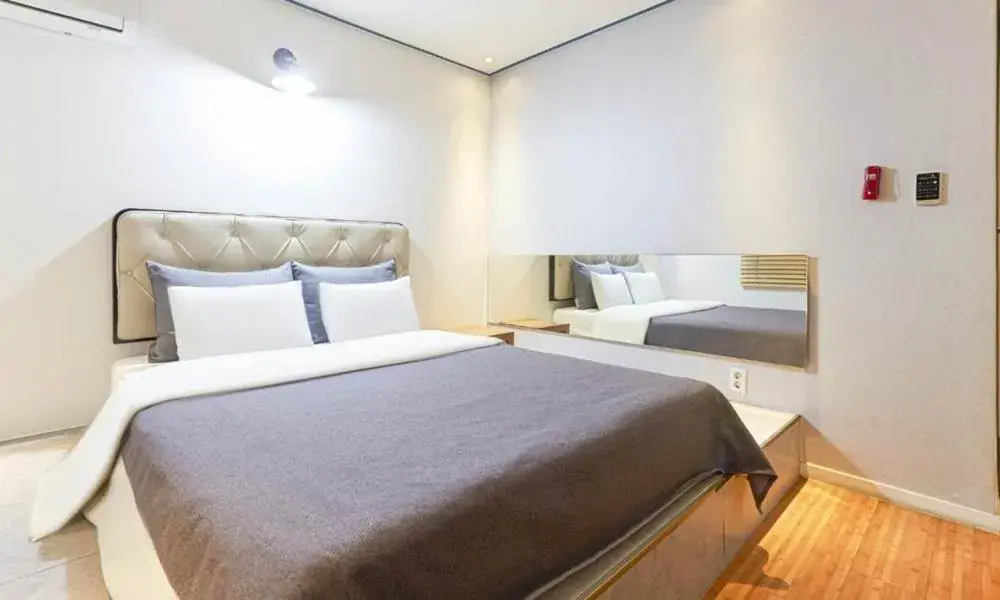 Bed in Chuncheon Urbane Hotel Bed in Chuncheon Urbane Hotel