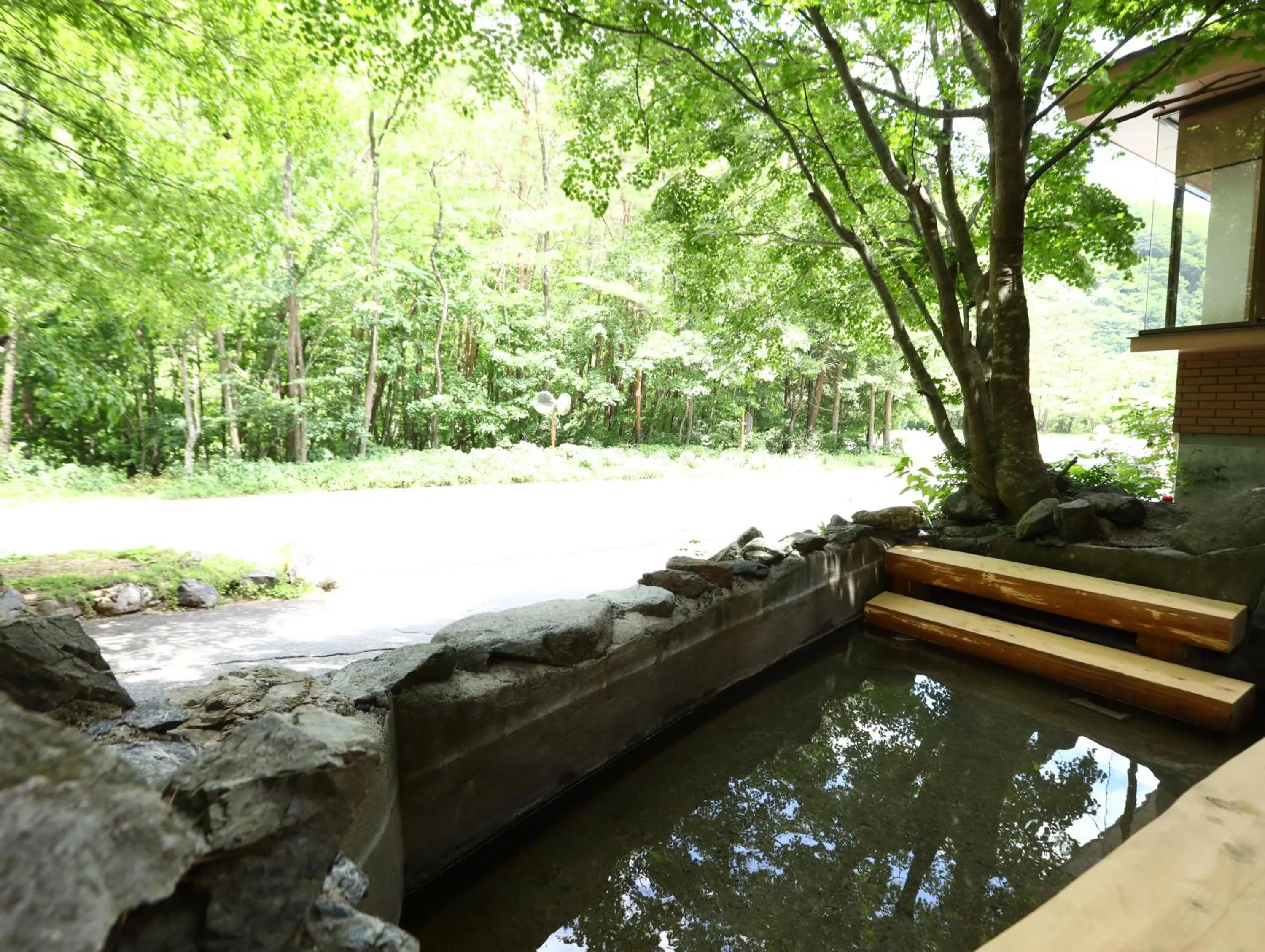 Hot Spring Bath in Kamikochi Hotel