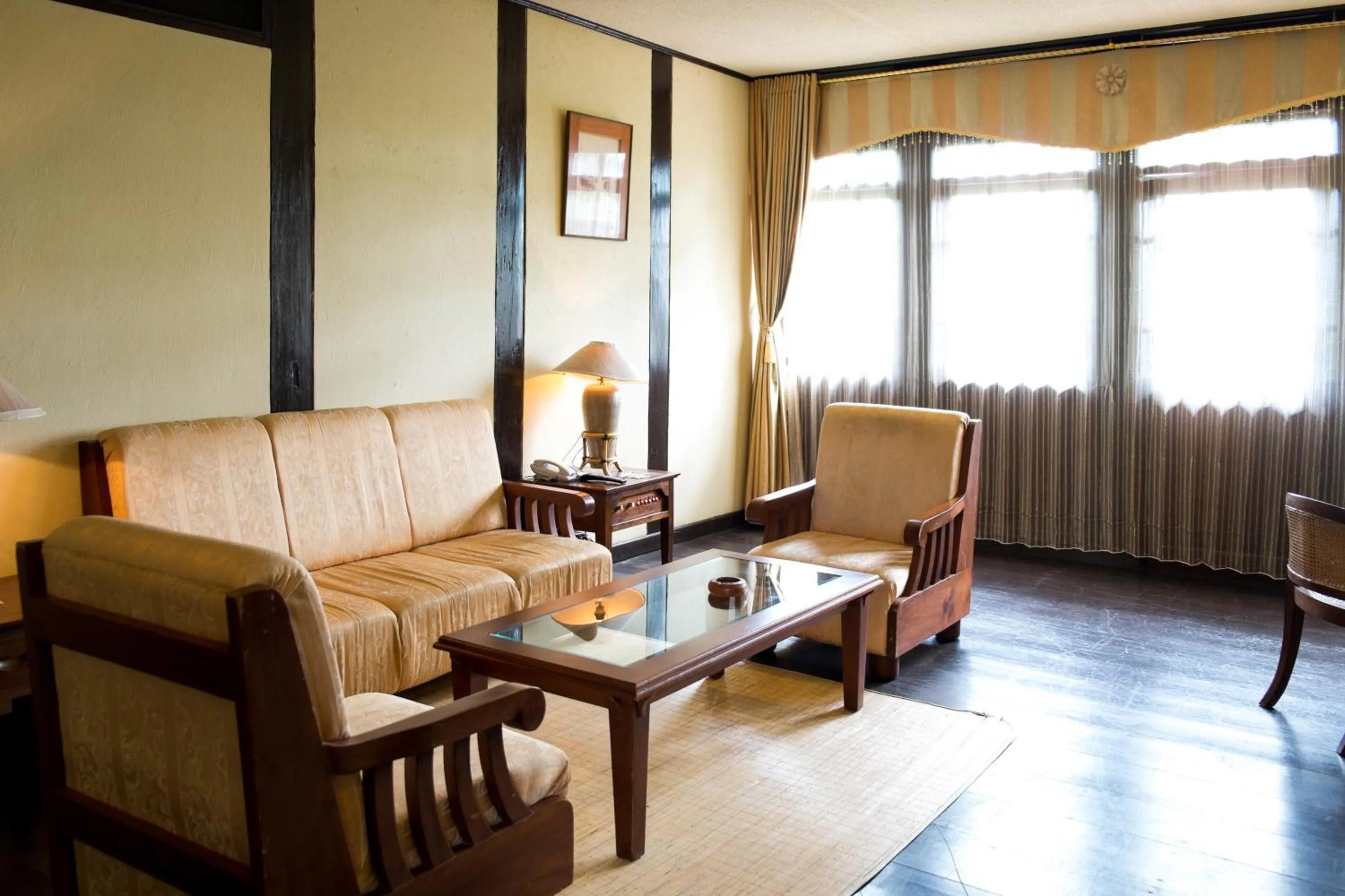 Seating area in Toraja Heritage Hotel