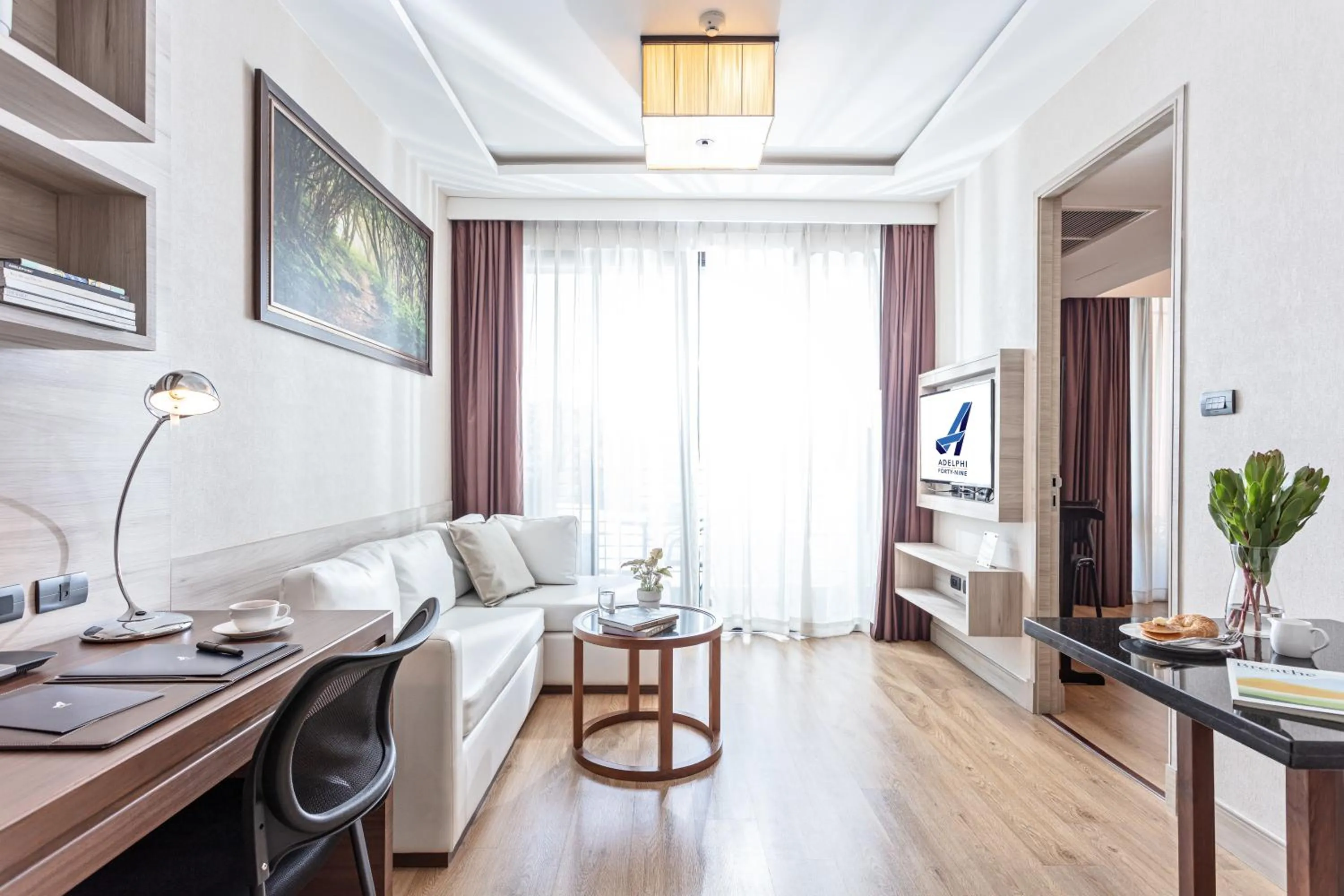 Living room in Adelphi Forty-Nine