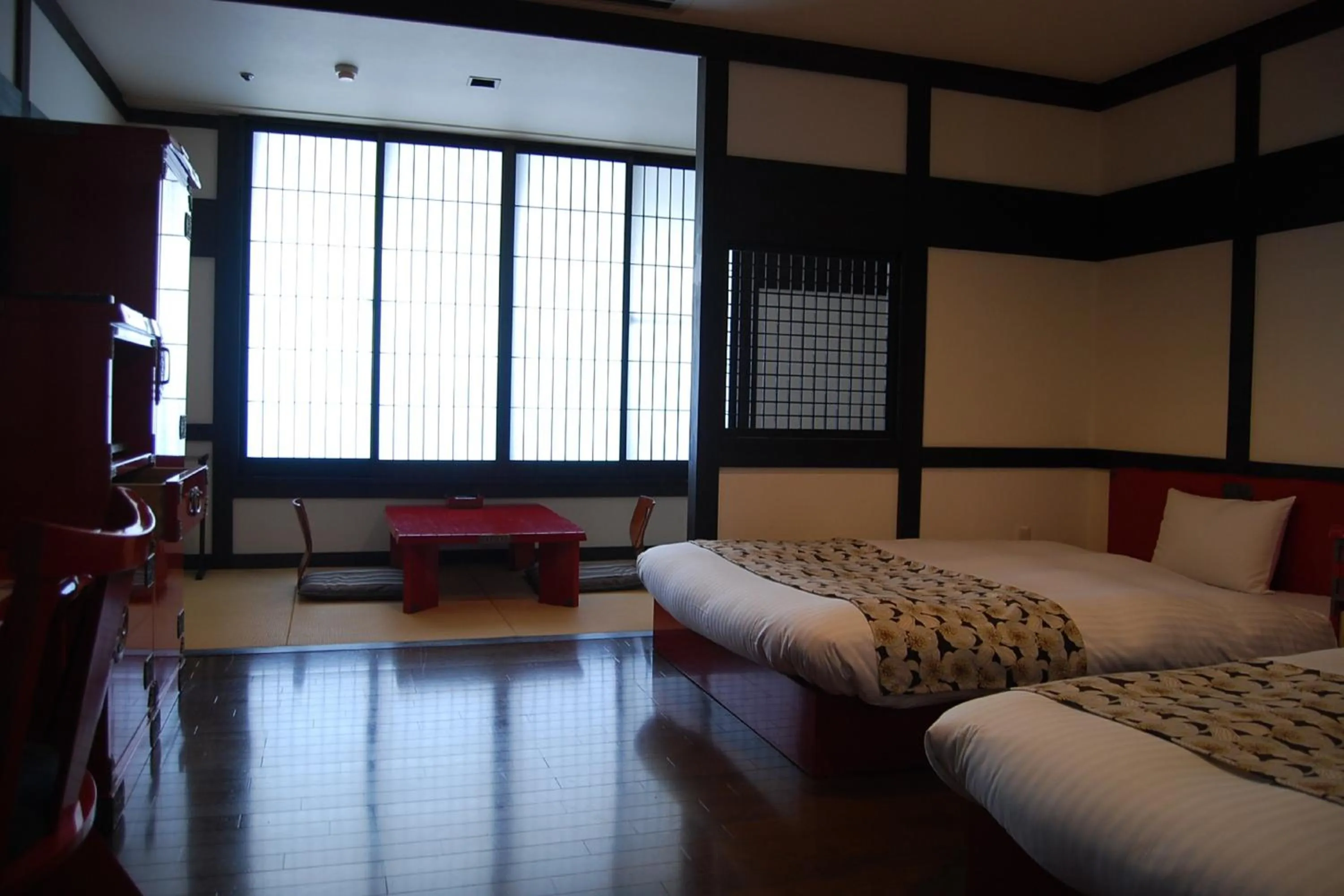 Photo of the whole room, Bed in Wasuki Tsukasakan