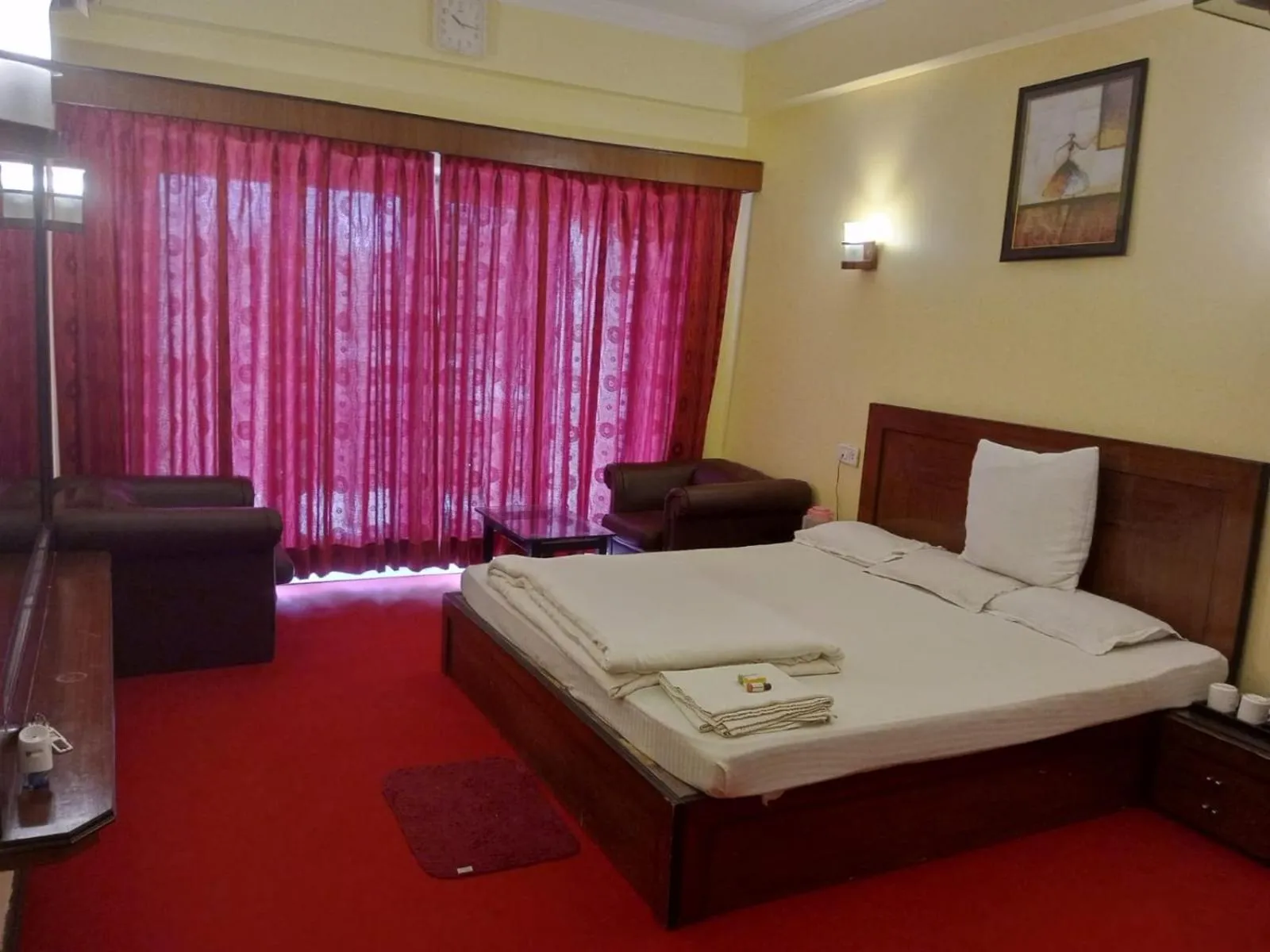 Bed in Hotel Seagull