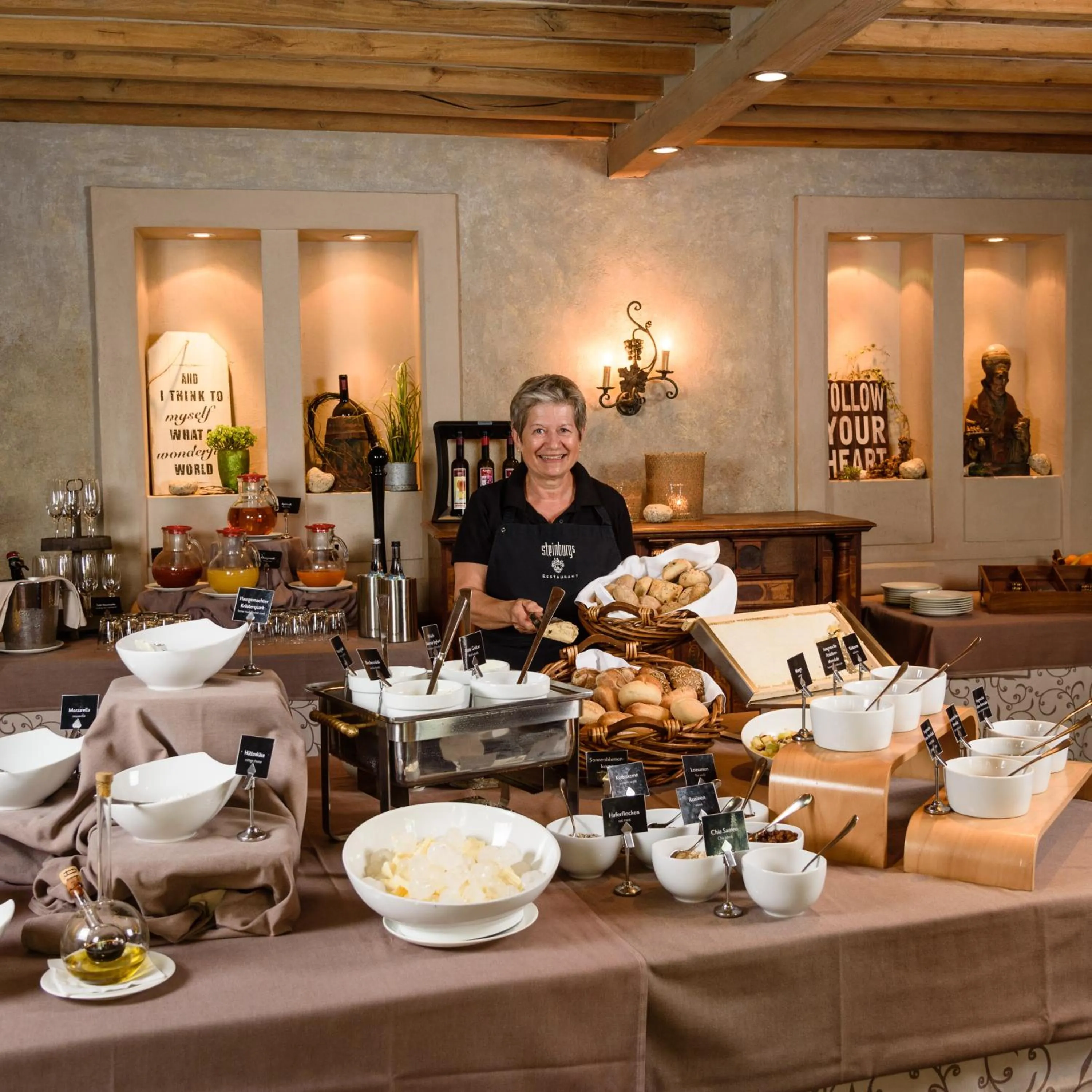 Food and drinks in Schlosshotel Steinburg