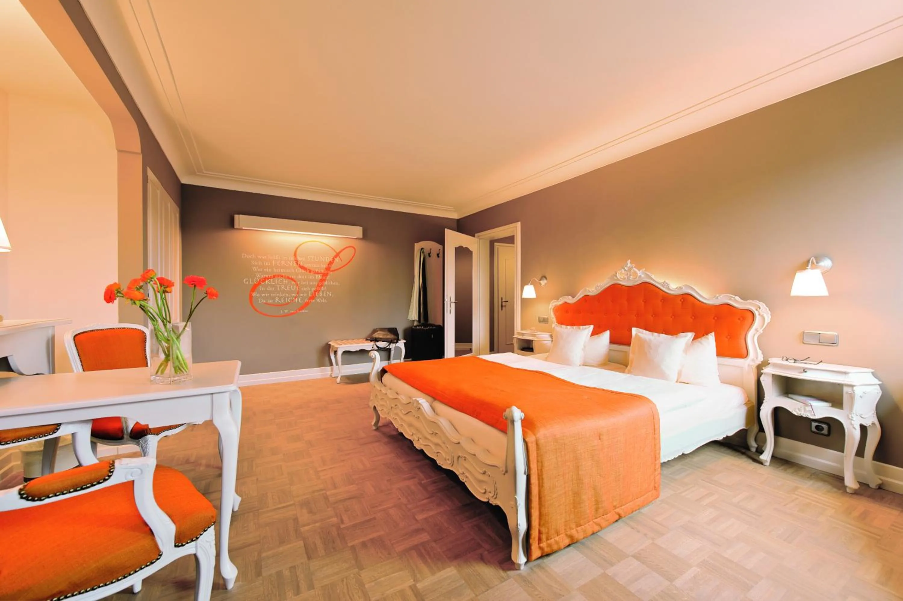 Bed in Schlosshotel Steinburg