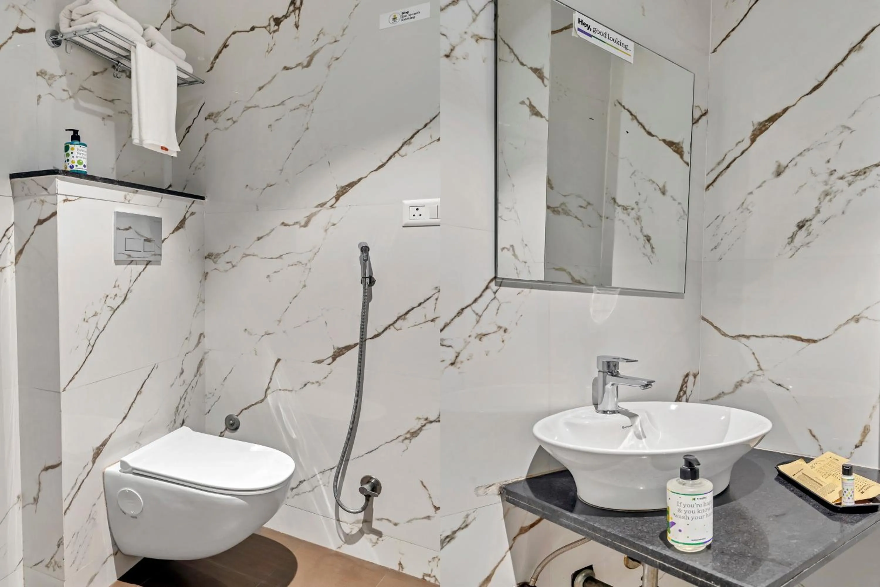 Bathroom in Treebo Bella Vista By Kaushalya Hospitality