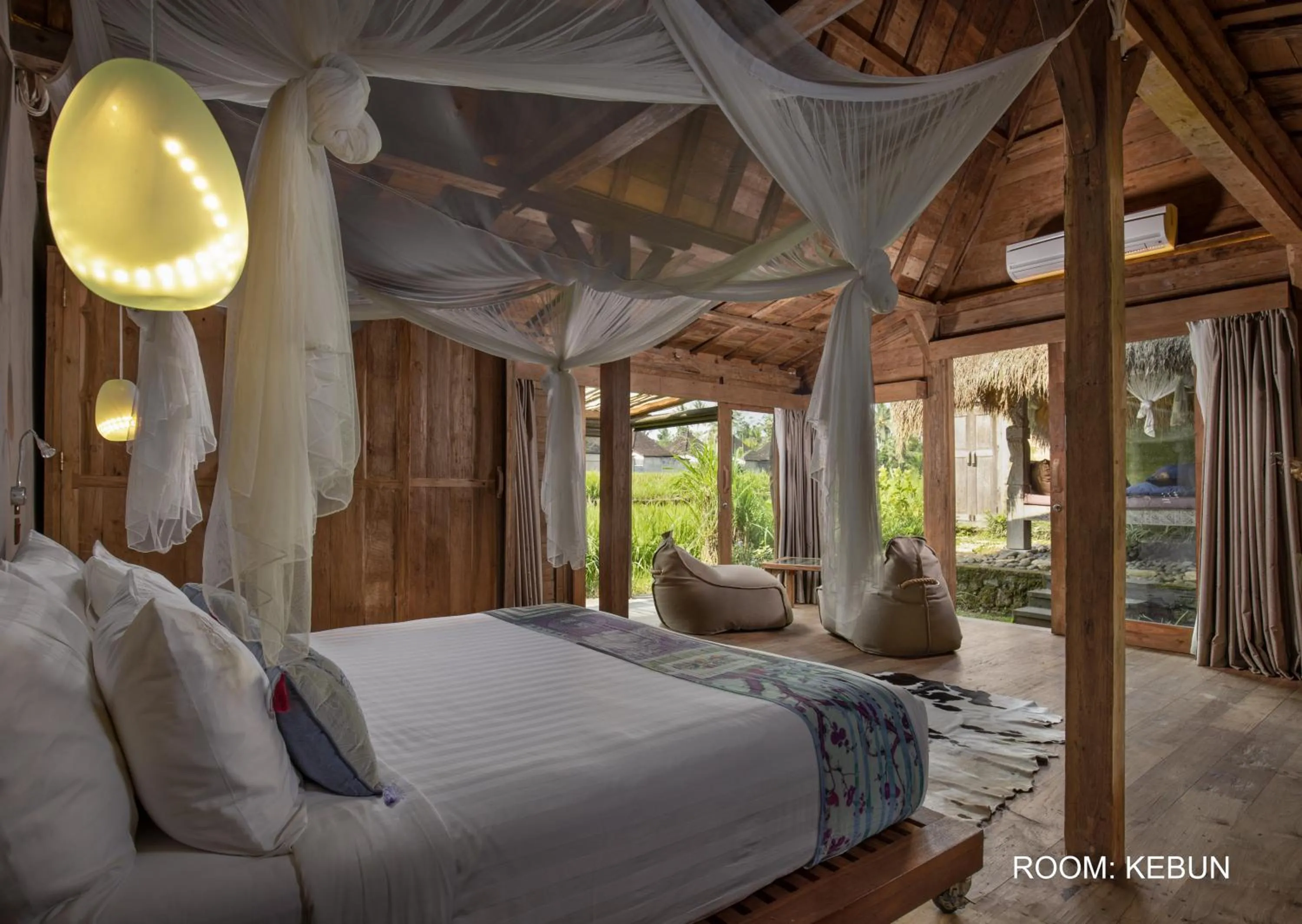 Bedroom, Bed in Blue Karma Dijiwa Ubud