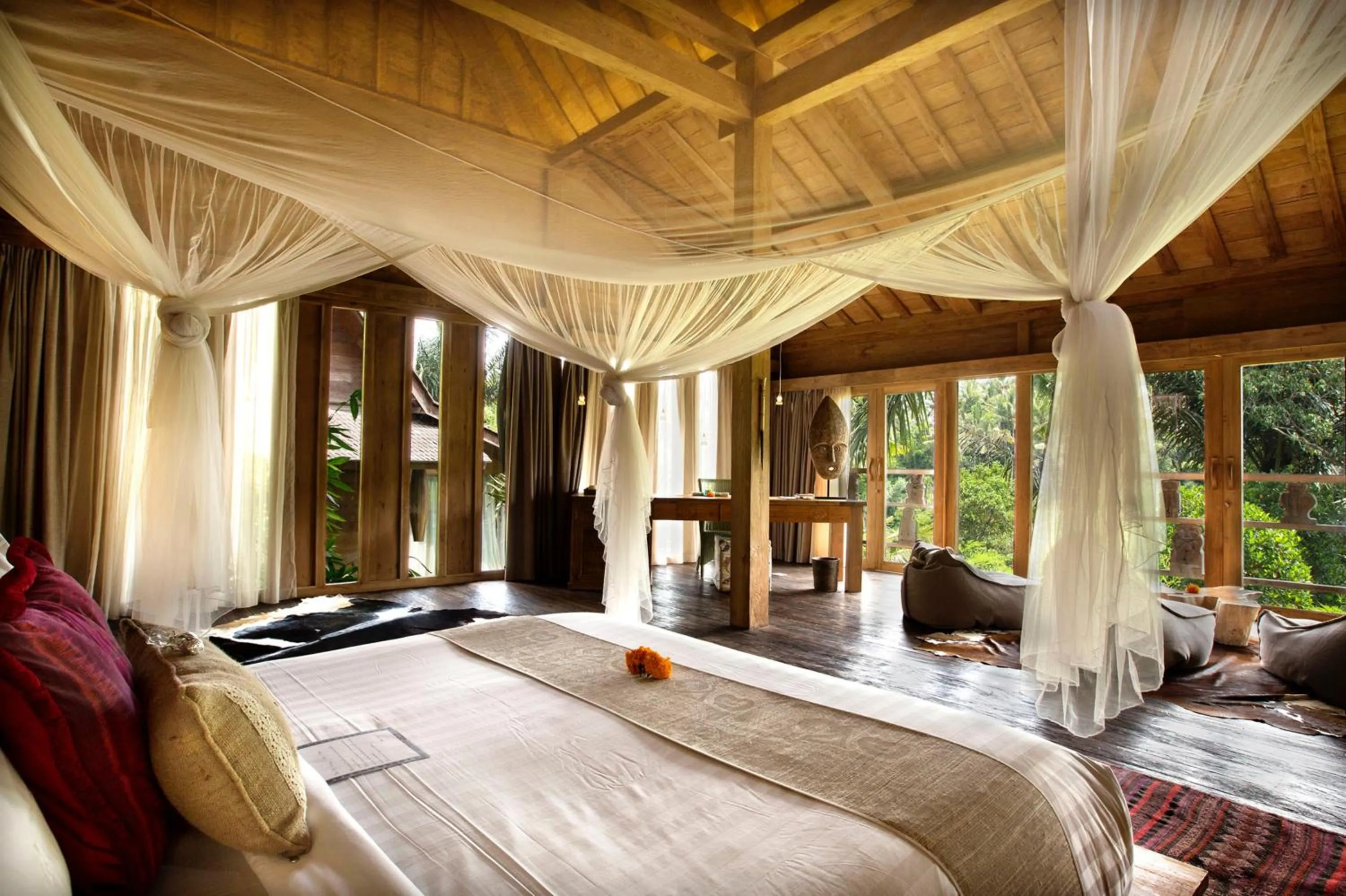 Bed in Blue Karma Dijiwa Ubud