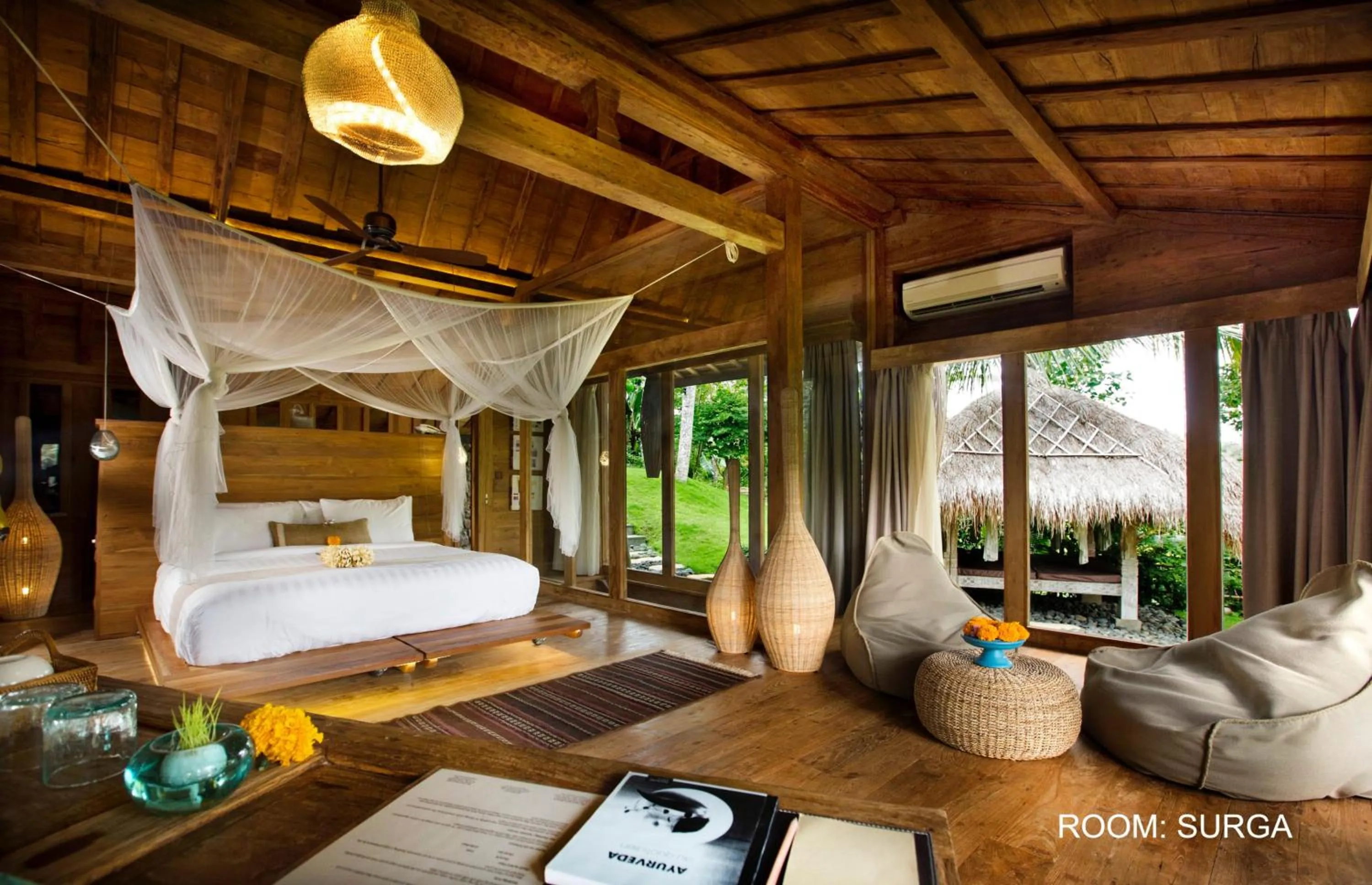 Bed in Blue Karma Dijiwa Ubud