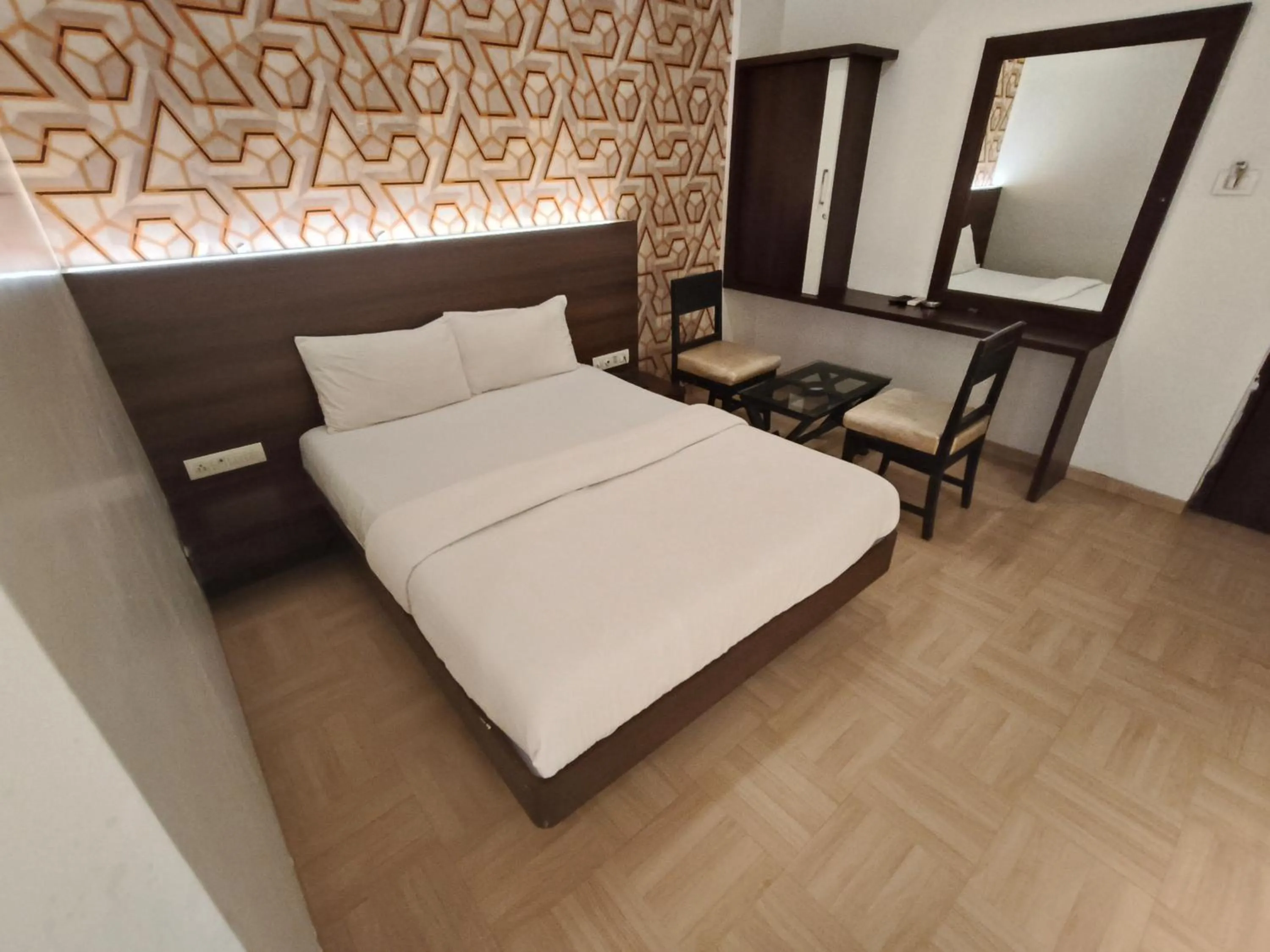 Bed in Hotel Vijay Sagar Dombivali