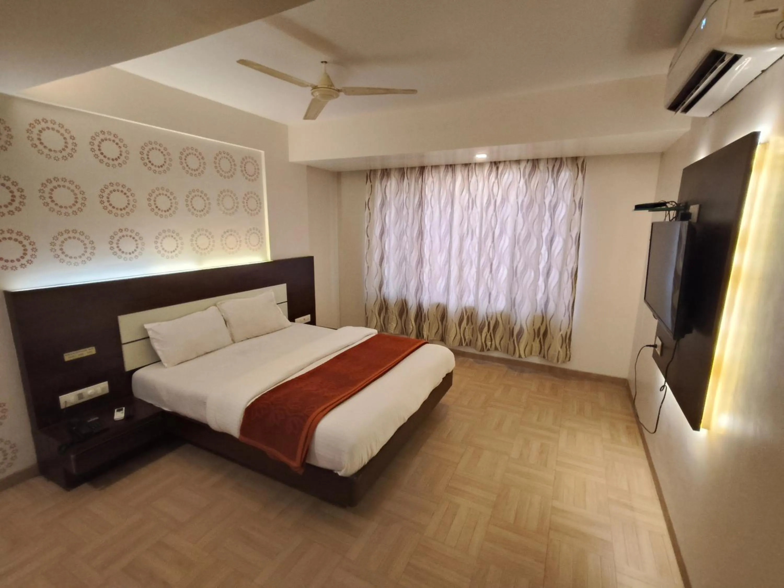 Bed in Hotel Vijay Sagar Dombivali