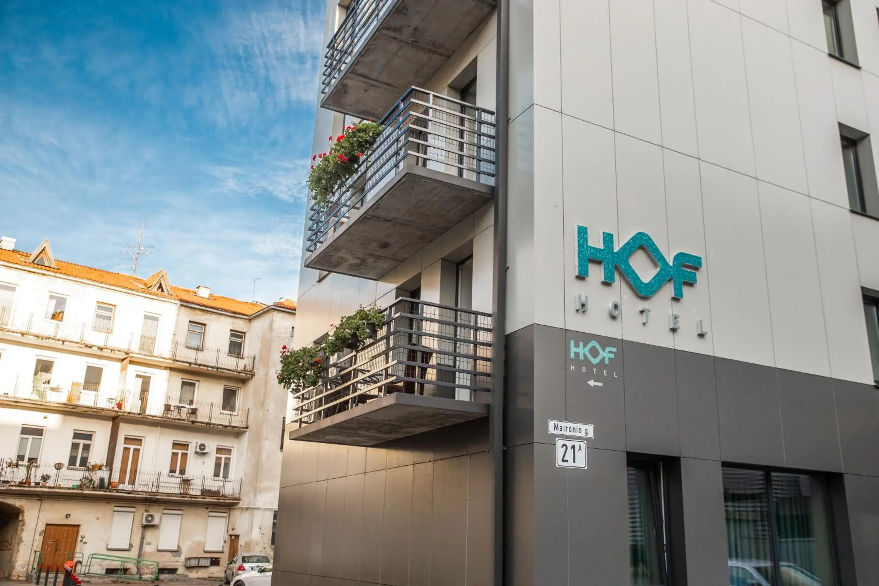 Facade/entrance in HOF HOTEL Facade/entrance in HOF HOTEL