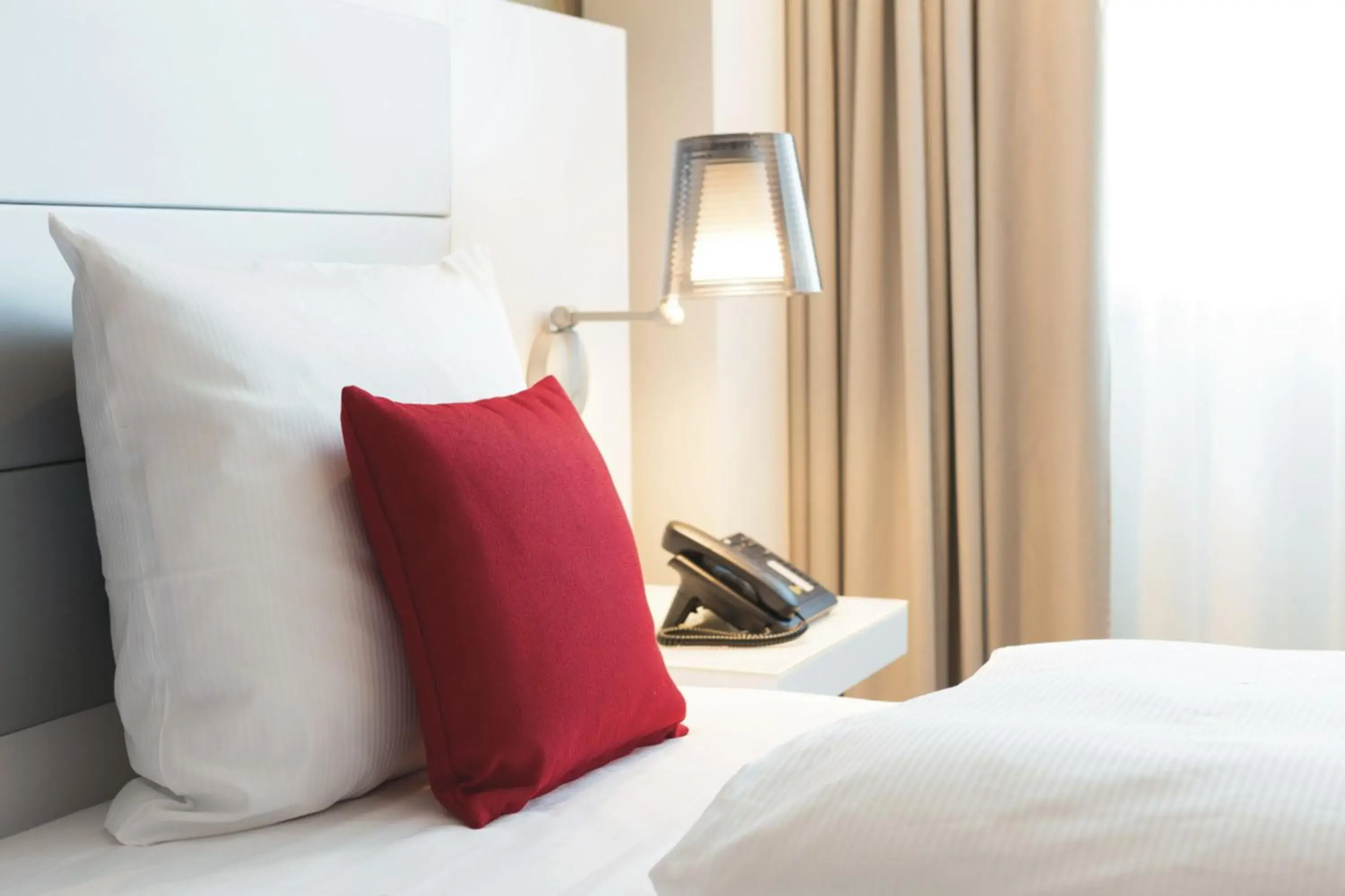 Decorative detail, Bed in Riu Plaza Berlin Decorative detail, Bed in Riu Plaza Berlin