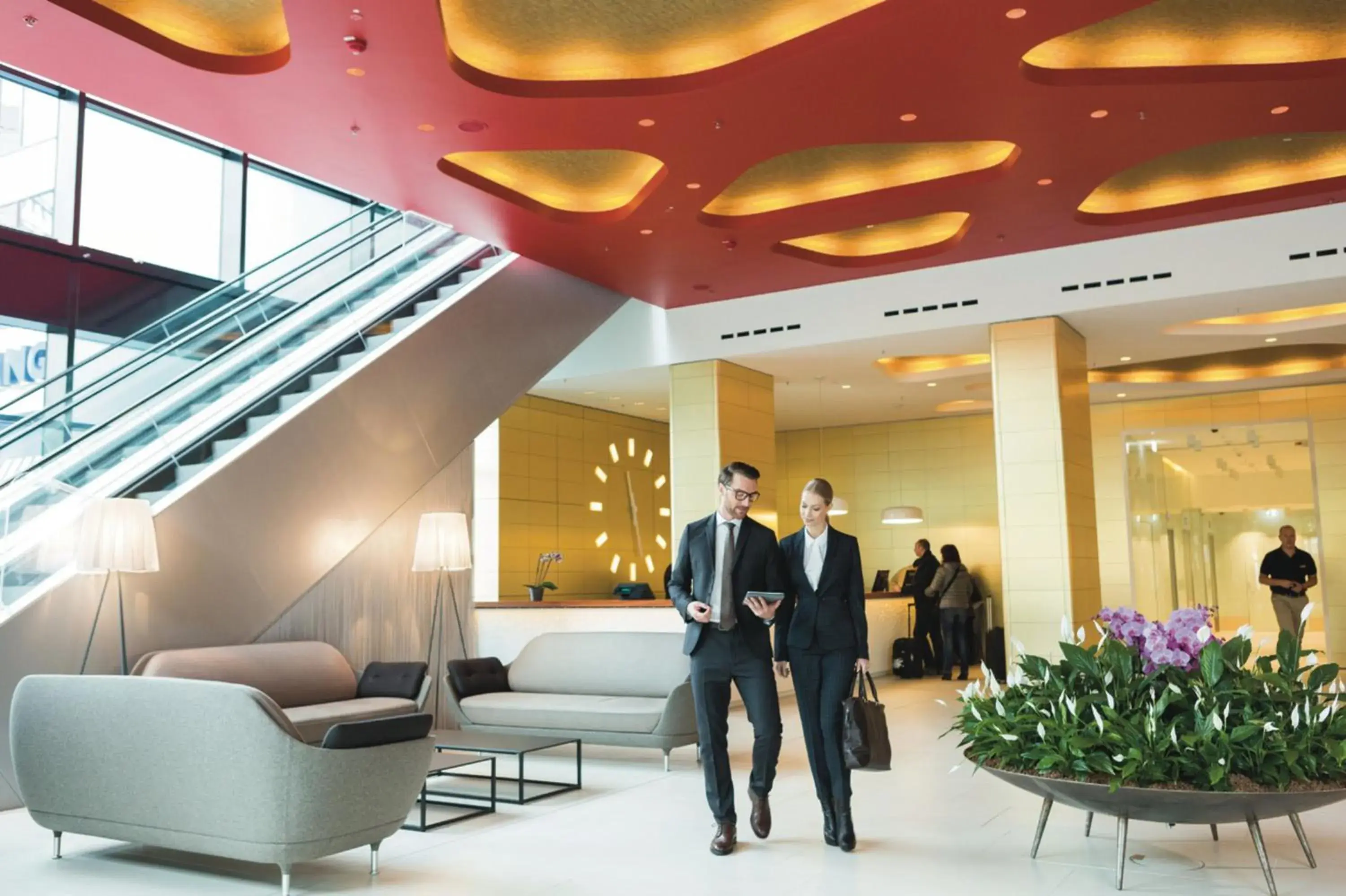 Lobby or reception in Riu Plaza Berlin Lobby or reception in Riu Plaza Berlin