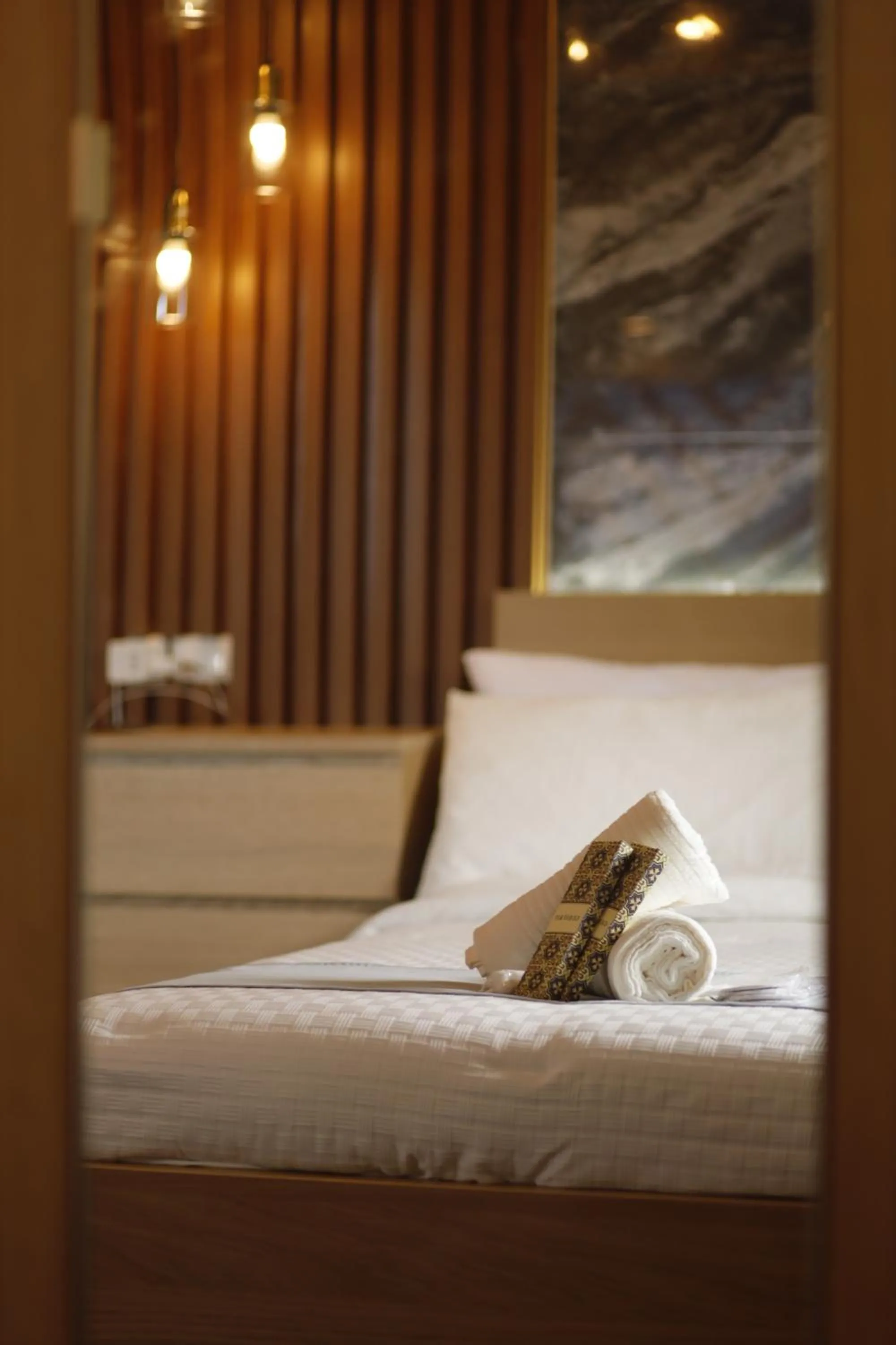 Bed in La Joya Suite