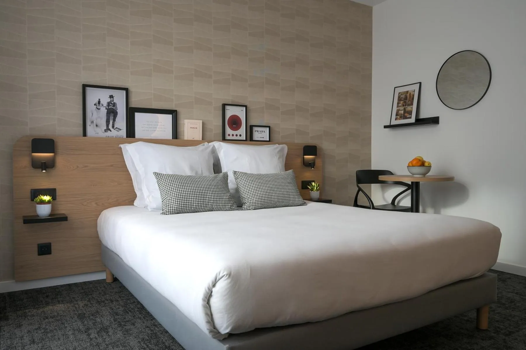 Bed in Nemea Appart Hotel La Boetie Bordeaux Pessac