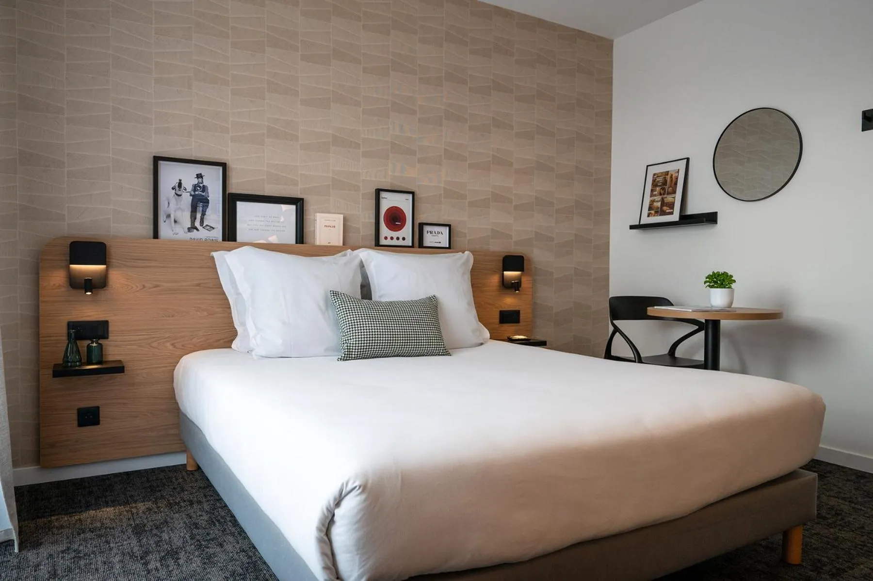 Bed in Nemea Appart Hotel La Boetie Bordeaux Pessac