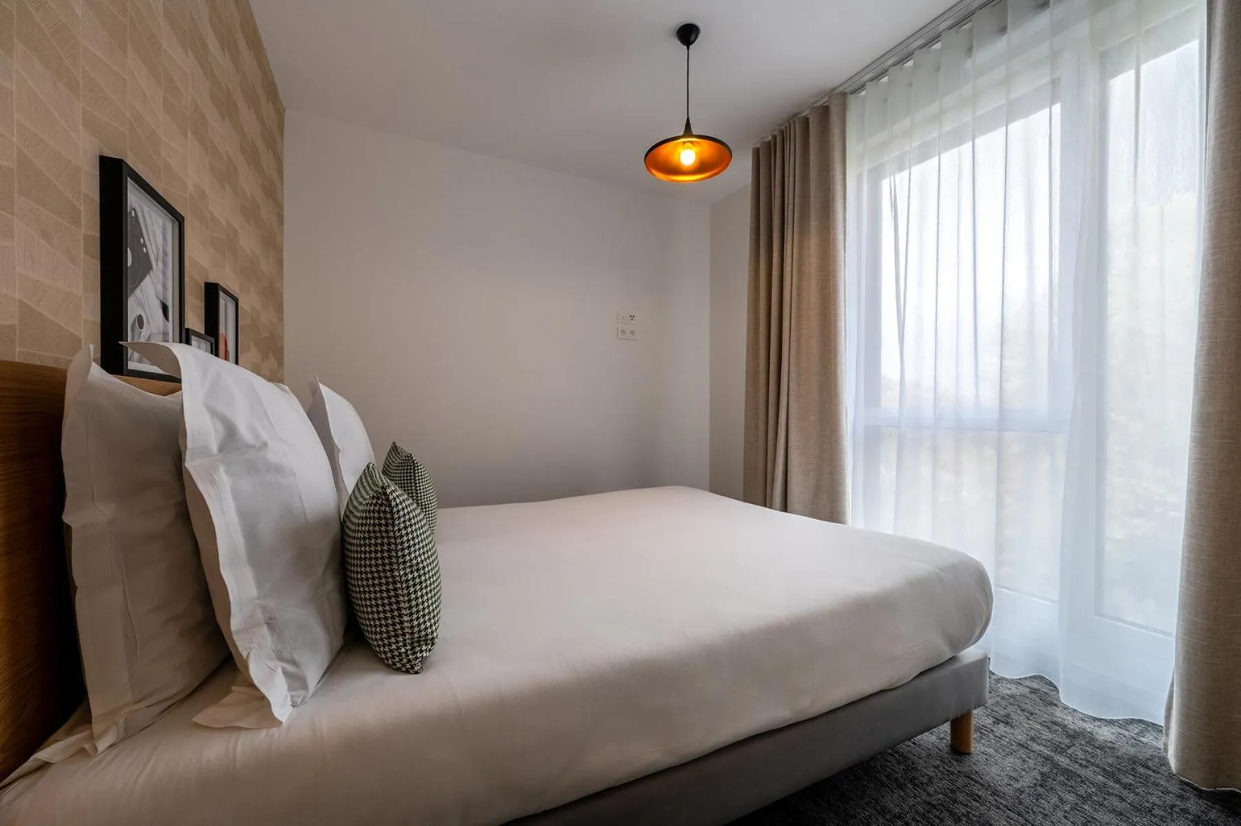 Bed in Nemea Appart Hotel La Boetie Bordeaux Pessac