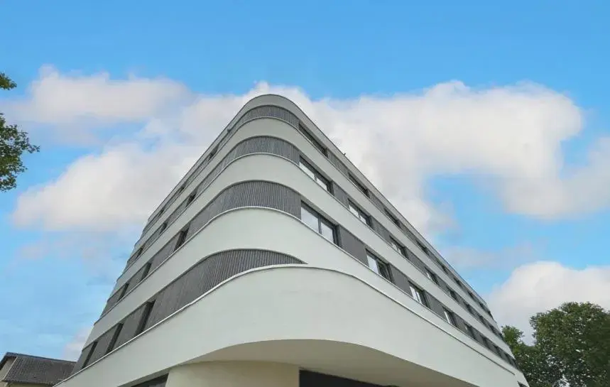 Property building in Nemea Appart Hotel Coeur Europe Strasbourg Illkirch Property building in Nemea Appart Hotel Coeur Europe Strasbourg Illkirch