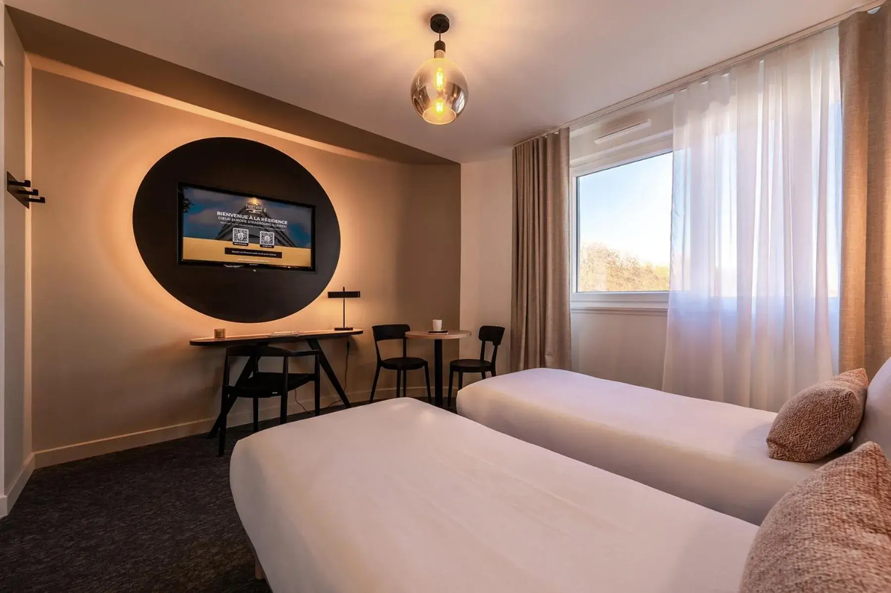 Bed in Nemea Appart Hotel Coeur Europe Strasbourg Illkirch Bed in Nemea Appart Hotel Coeur Europe Strasbourg Illkirch