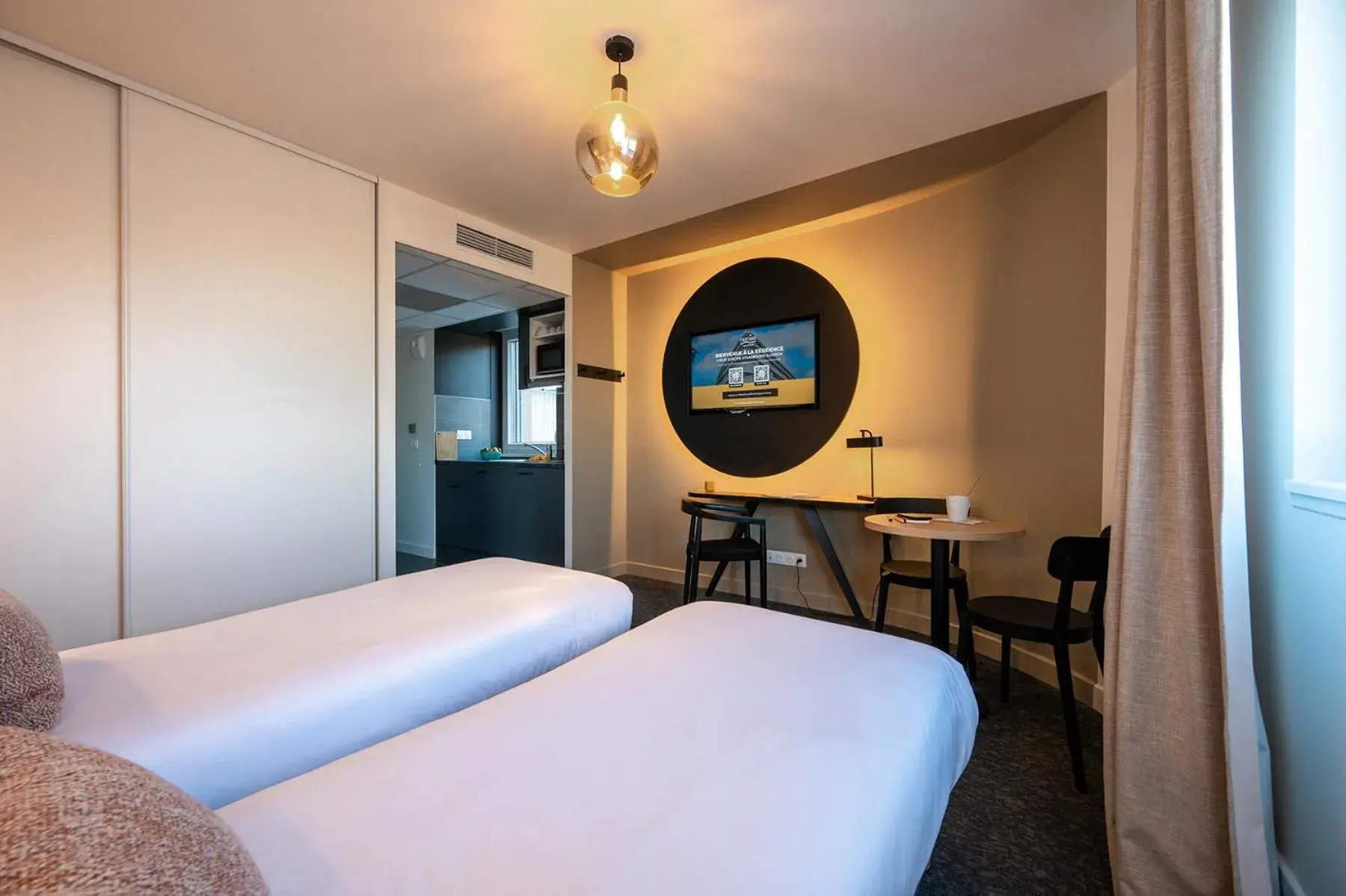 Bed in Nemea Appart Hotel Coeur Europe Strasbourg Illkirch Bed in Nemea Appart Hotel Coeur Europe Strasbourg Illkirch