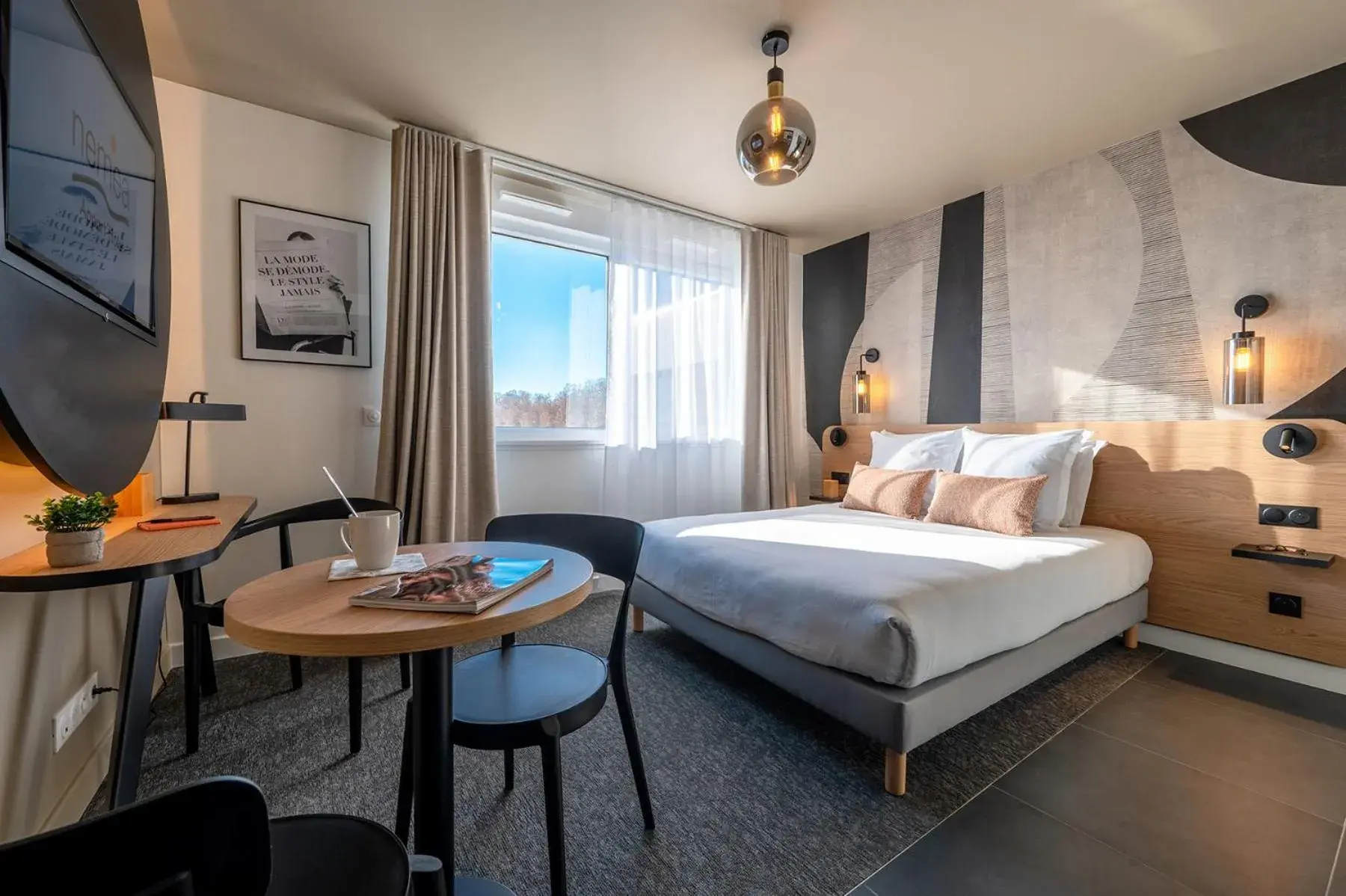 Bed in Nemea Appart Hotel Coeur Europe Strasbourg Illkirch Bed in Nemea Appart Hotel Coeur Europe Strasbourg Illkirch