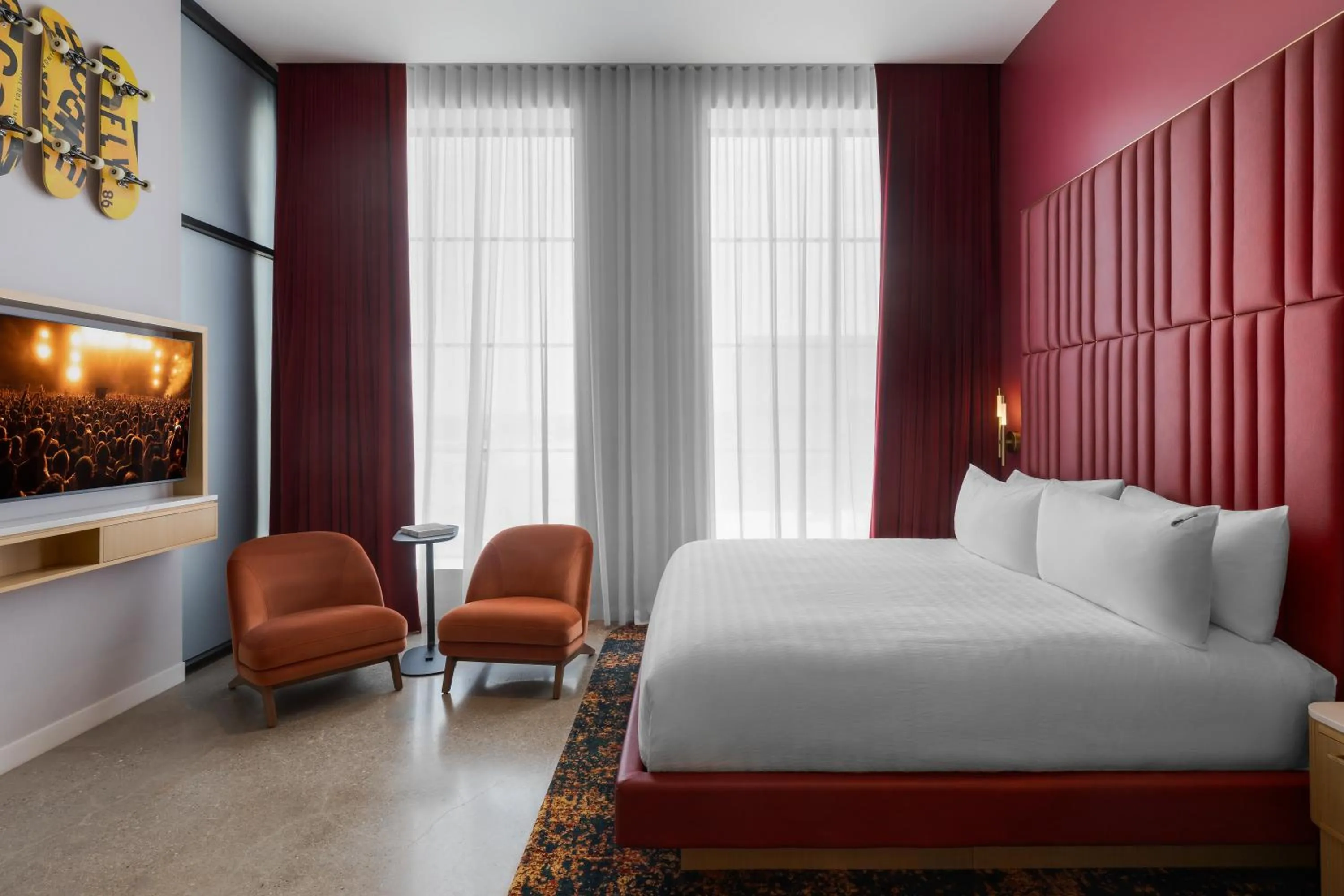 Bed in Hard Rock Hotel London Ontario