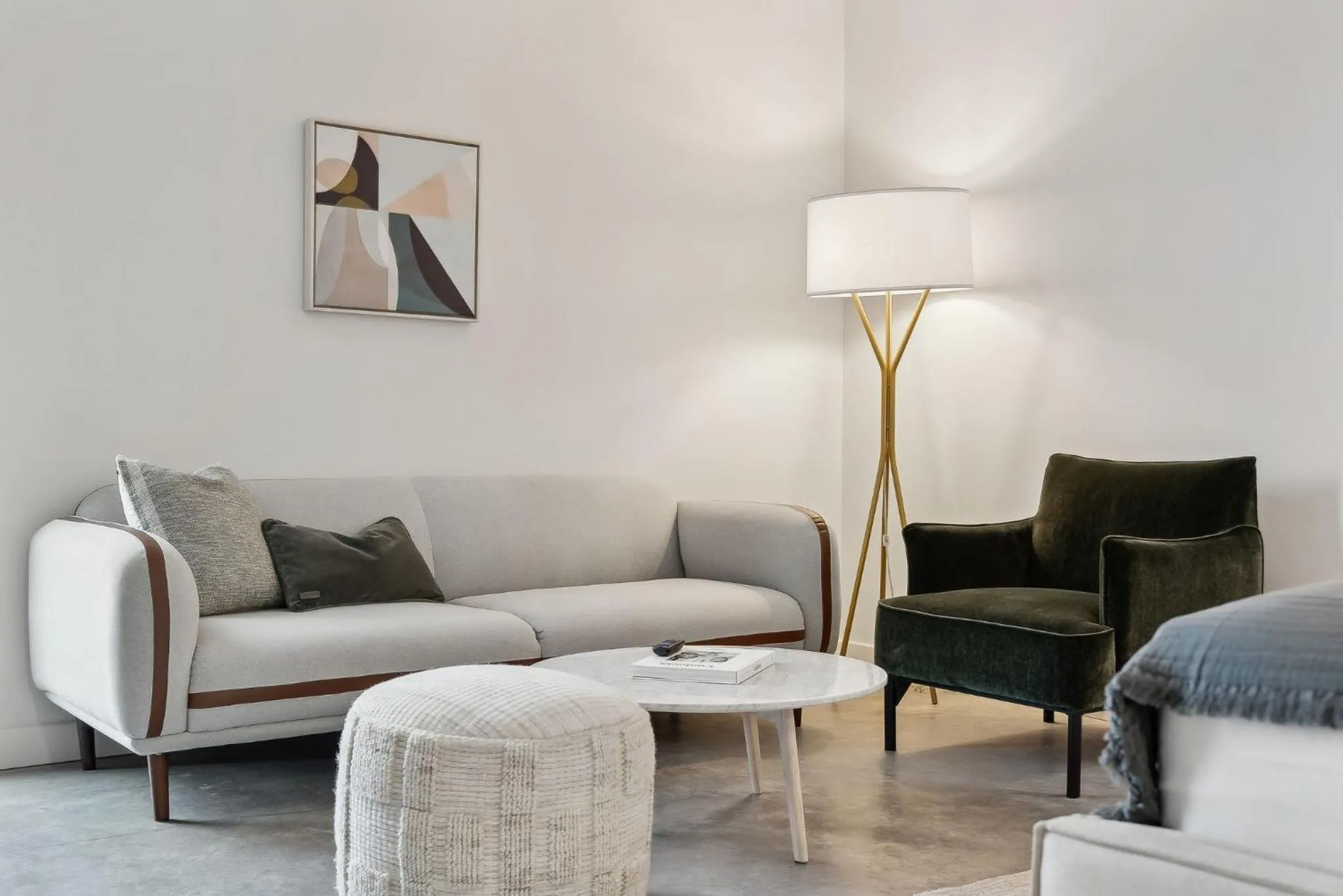 Living room in Placemakr Salt Lake City