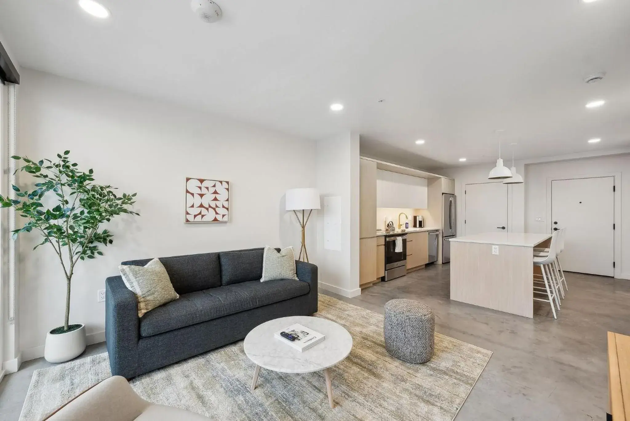 Living room in Placemakr Salt Lake City Living room in Placemakr Salt Lake City