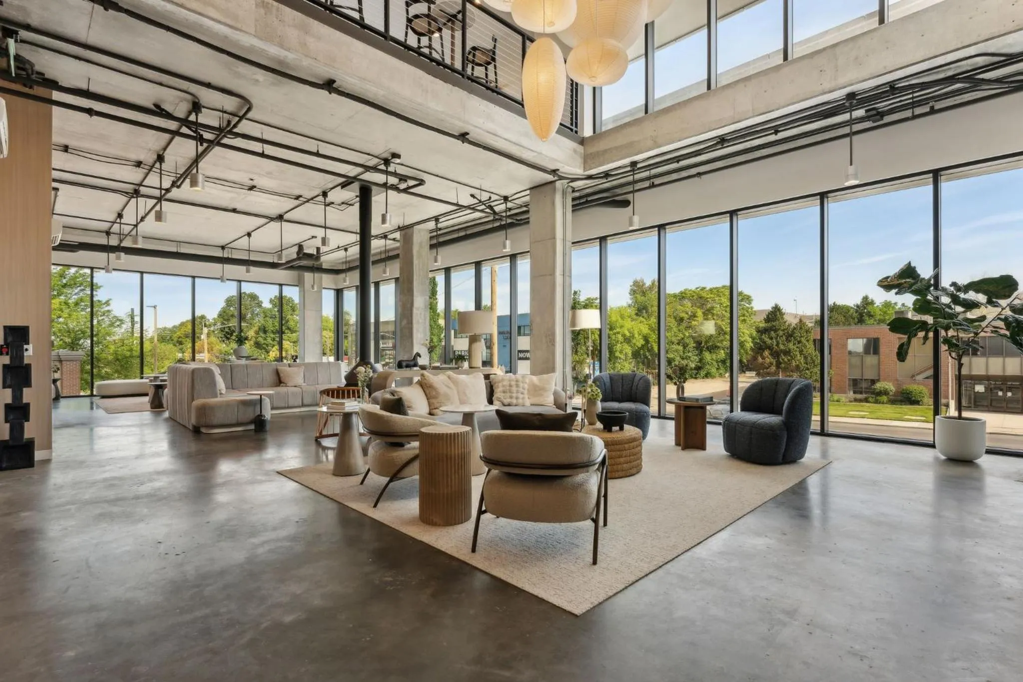 Seating area in Placemakr Salt Lake City