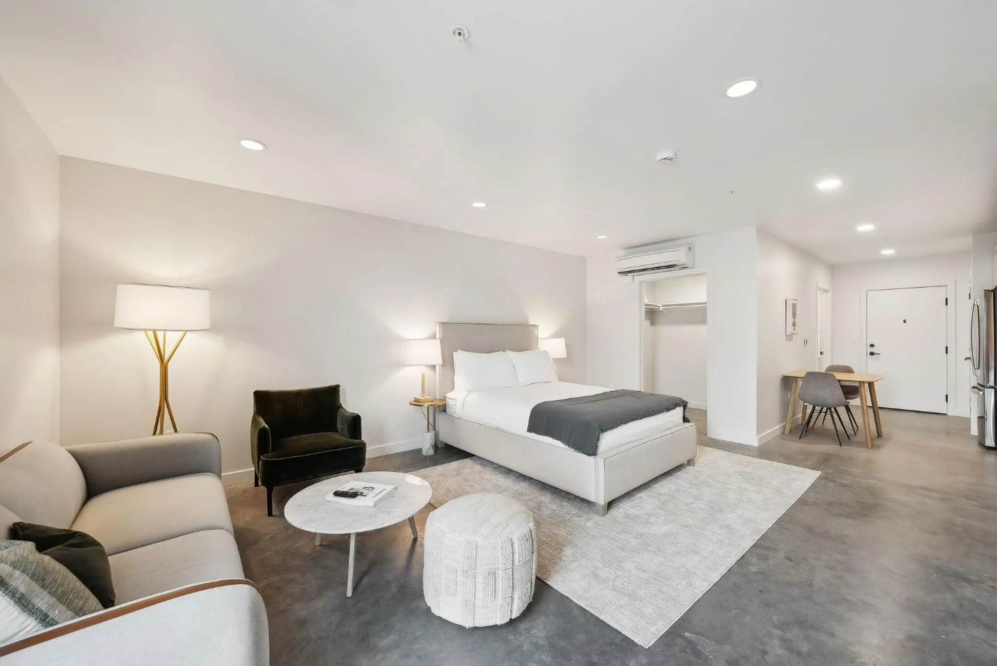 Bed in Placemakr Salt Lake City