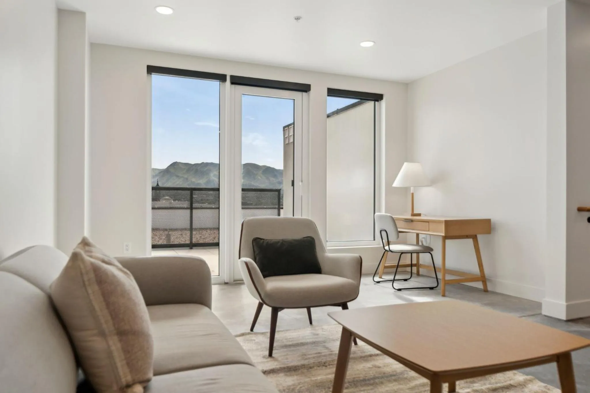 Living room in Placemakr Salt Lake City