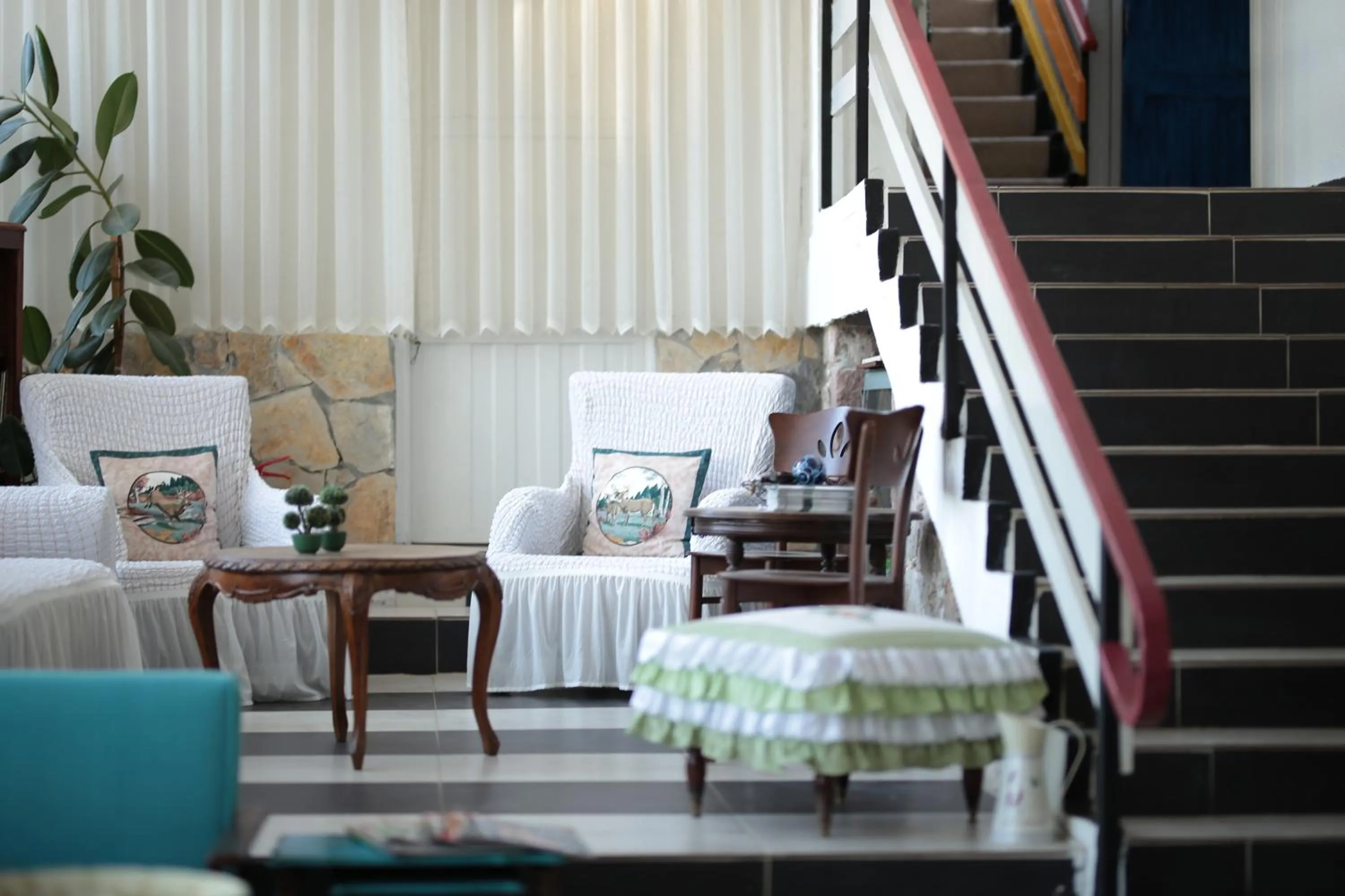 Seating area in Tunc Hotel