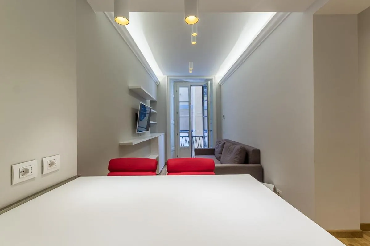 Living room, Bed in Fifty Eight Suite Milan Center