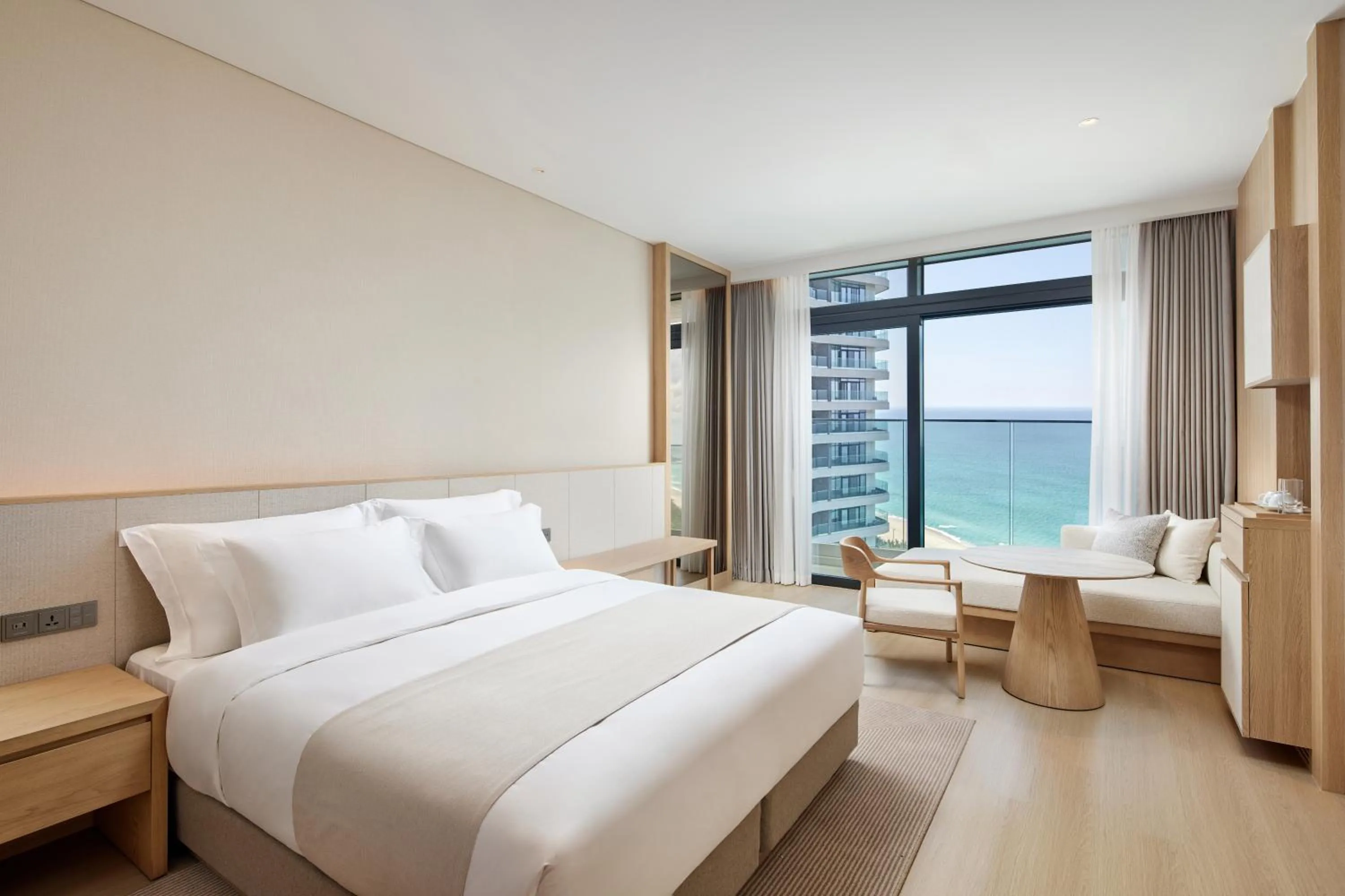 Bed in Shillamonogram Gangneung Hotel