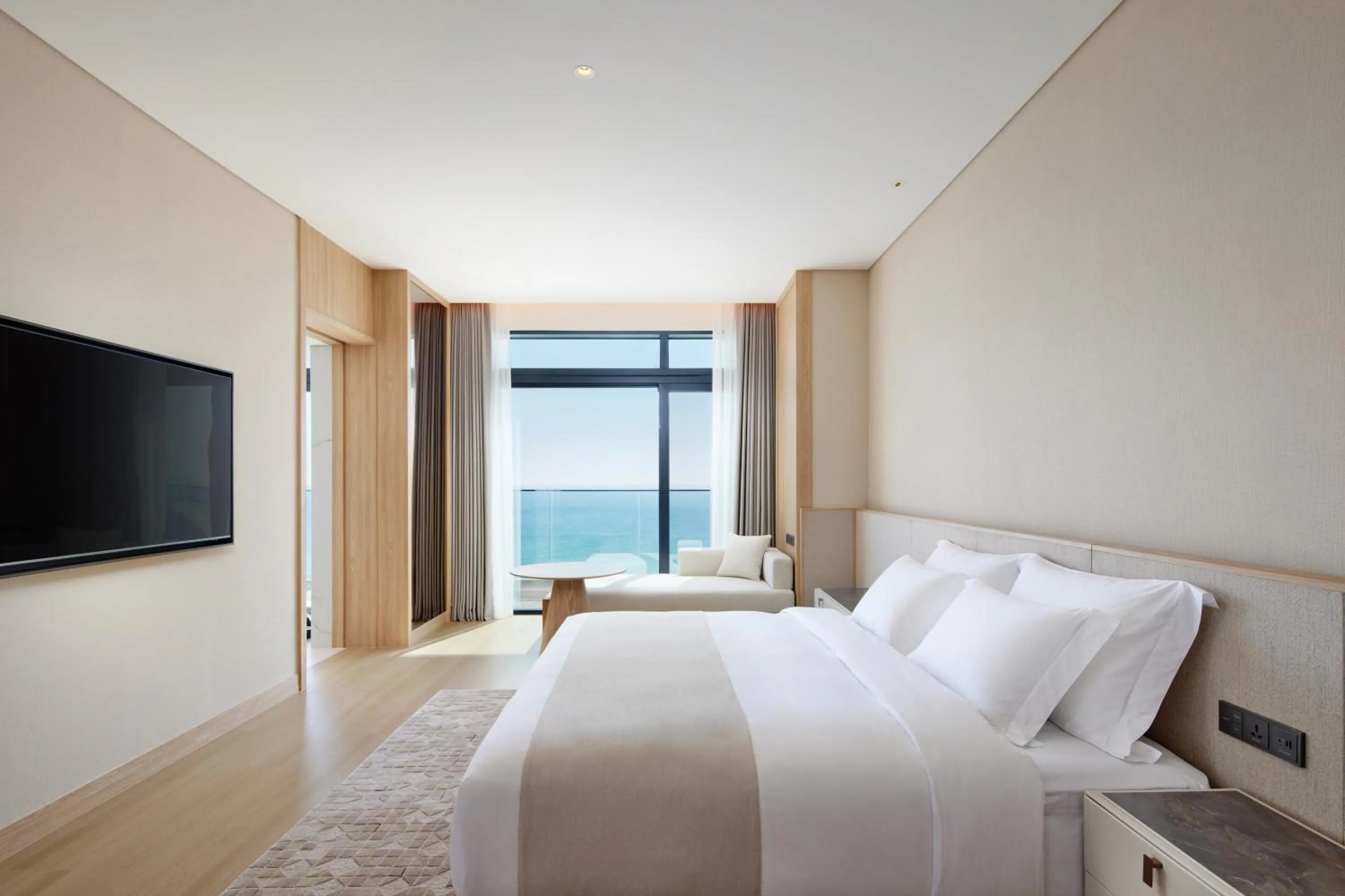 Bed in Shillamonogram Gangneung Hotel