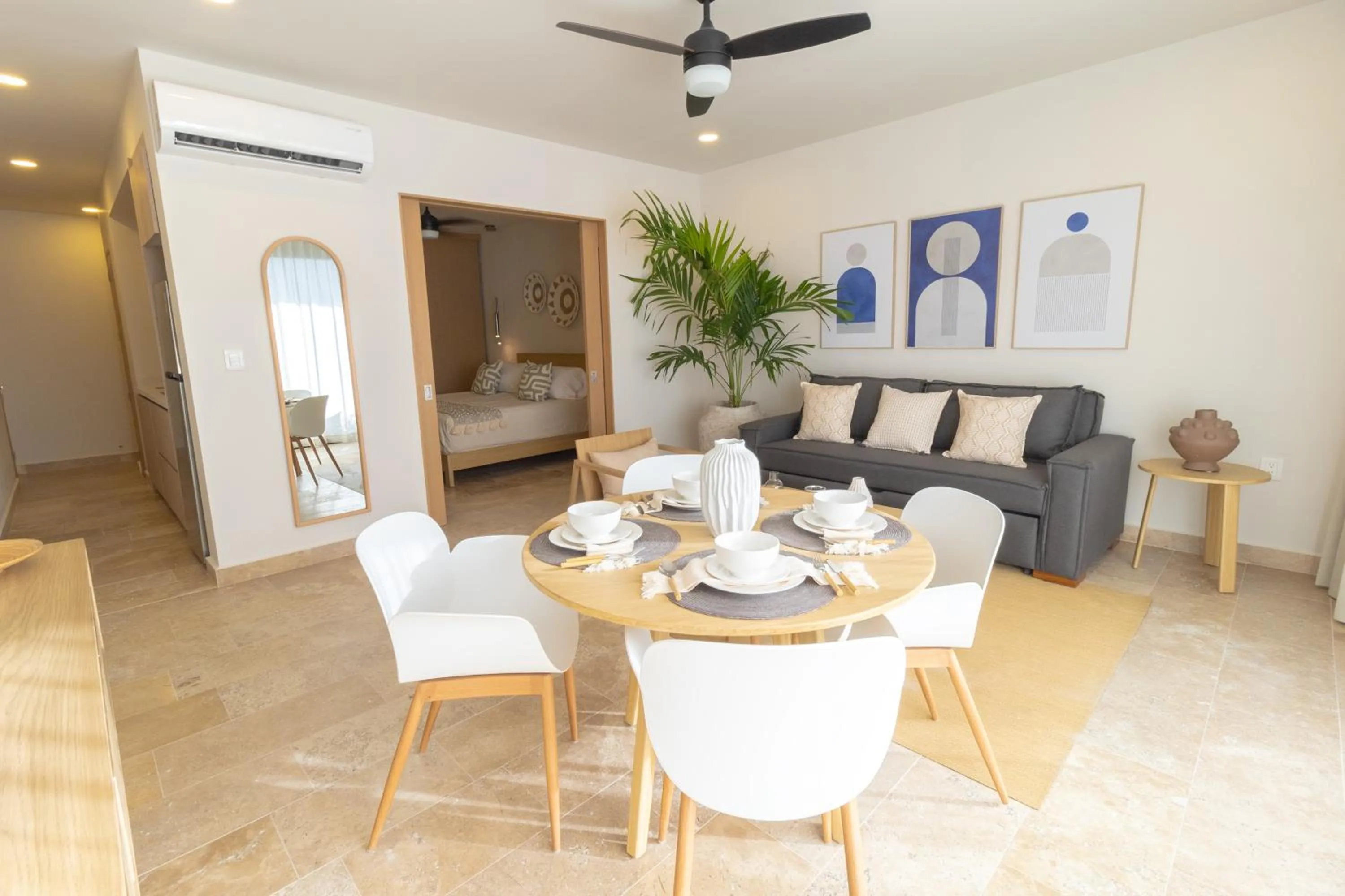 Living room in abba Suites Playa del Carmen