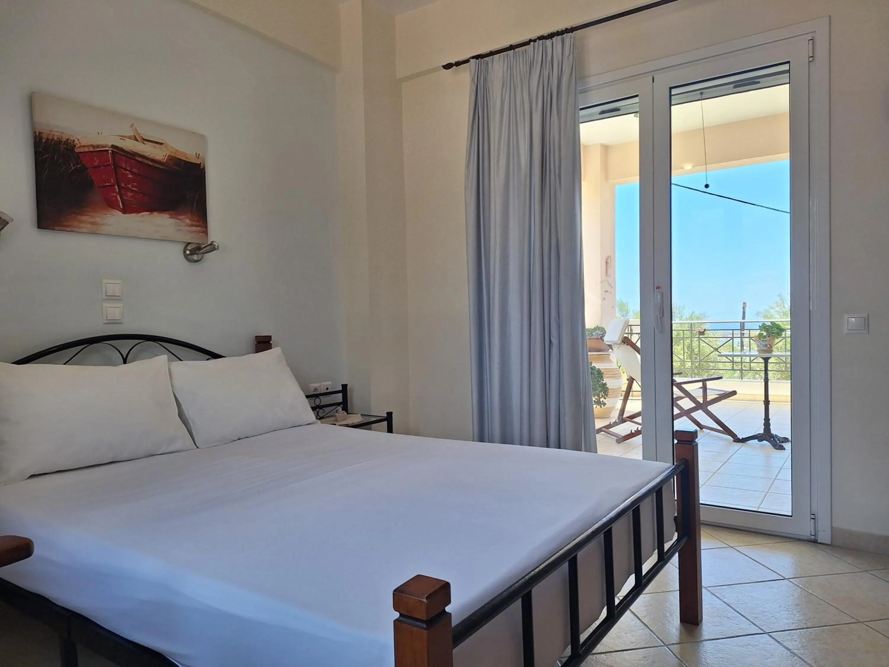 View (from property/room), Bed in Villa Tapia