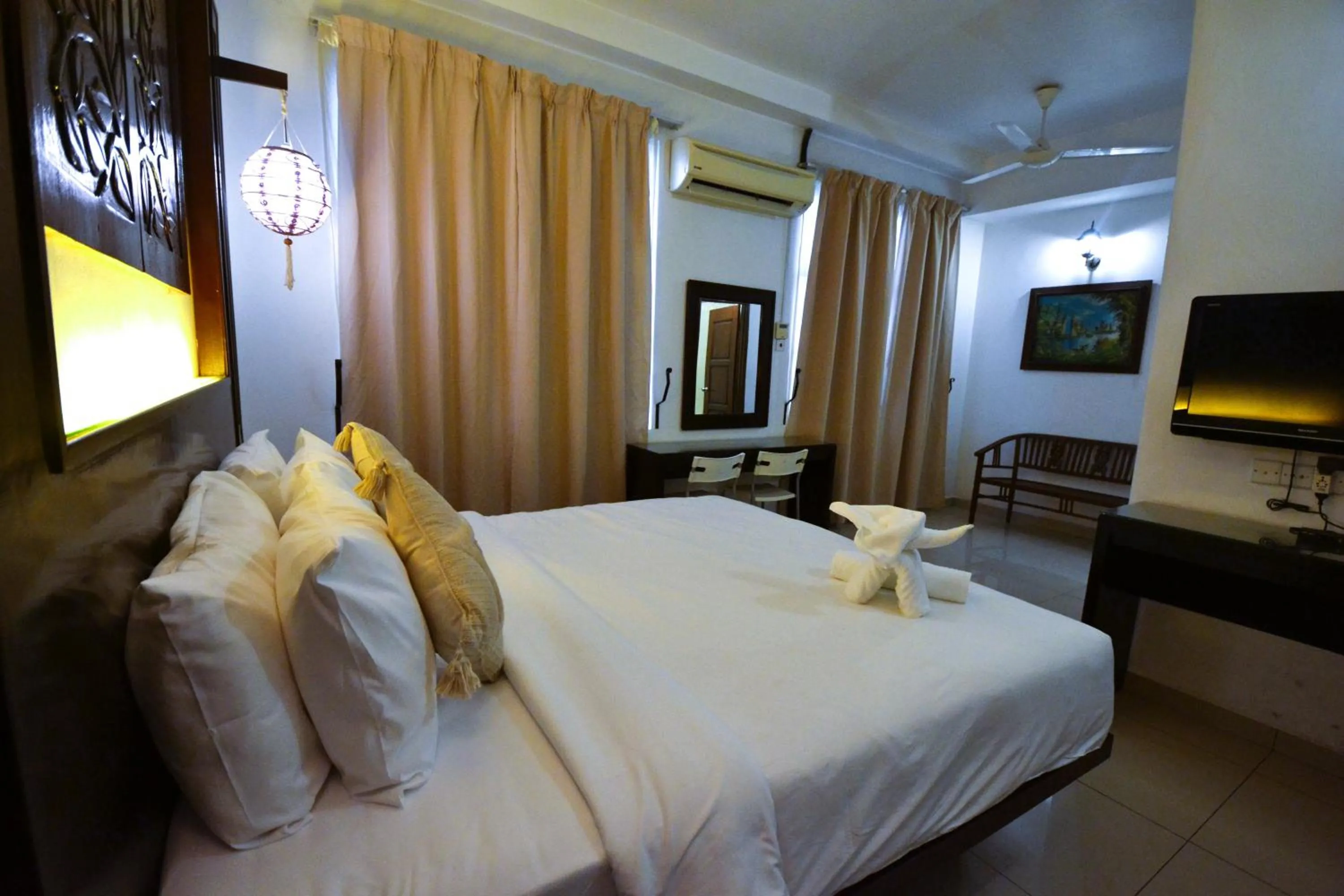 Bed in AZYA Hotel