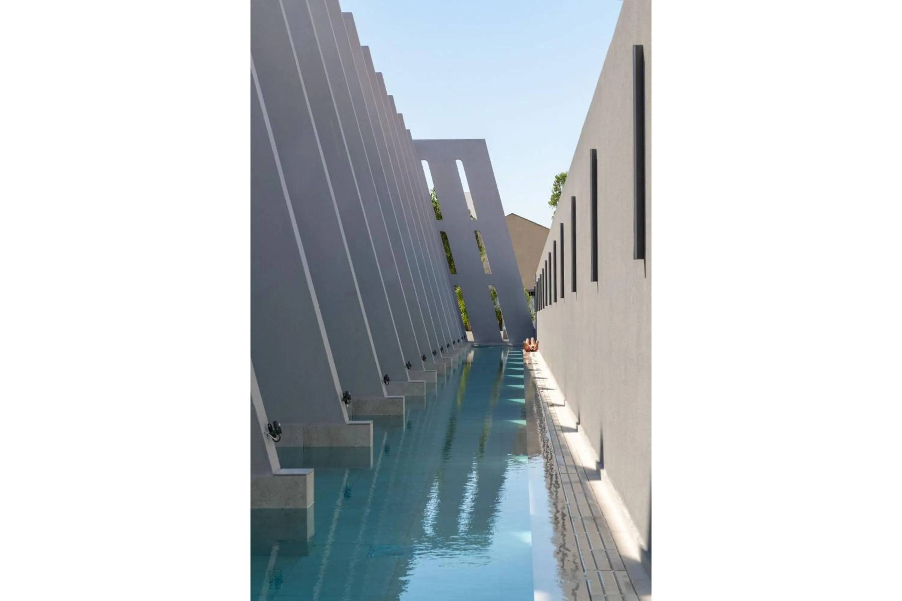 Pool view in Agkyra Hotel